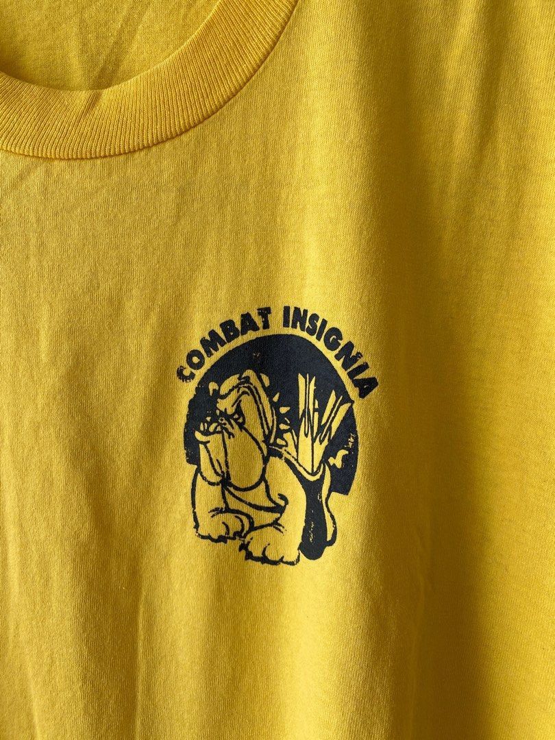Jerzees × Vintage VINTAGE COMBAT INSIGNIA T SHIRT Size US L / EU 52-54 / 3 - 2 Thumbnail