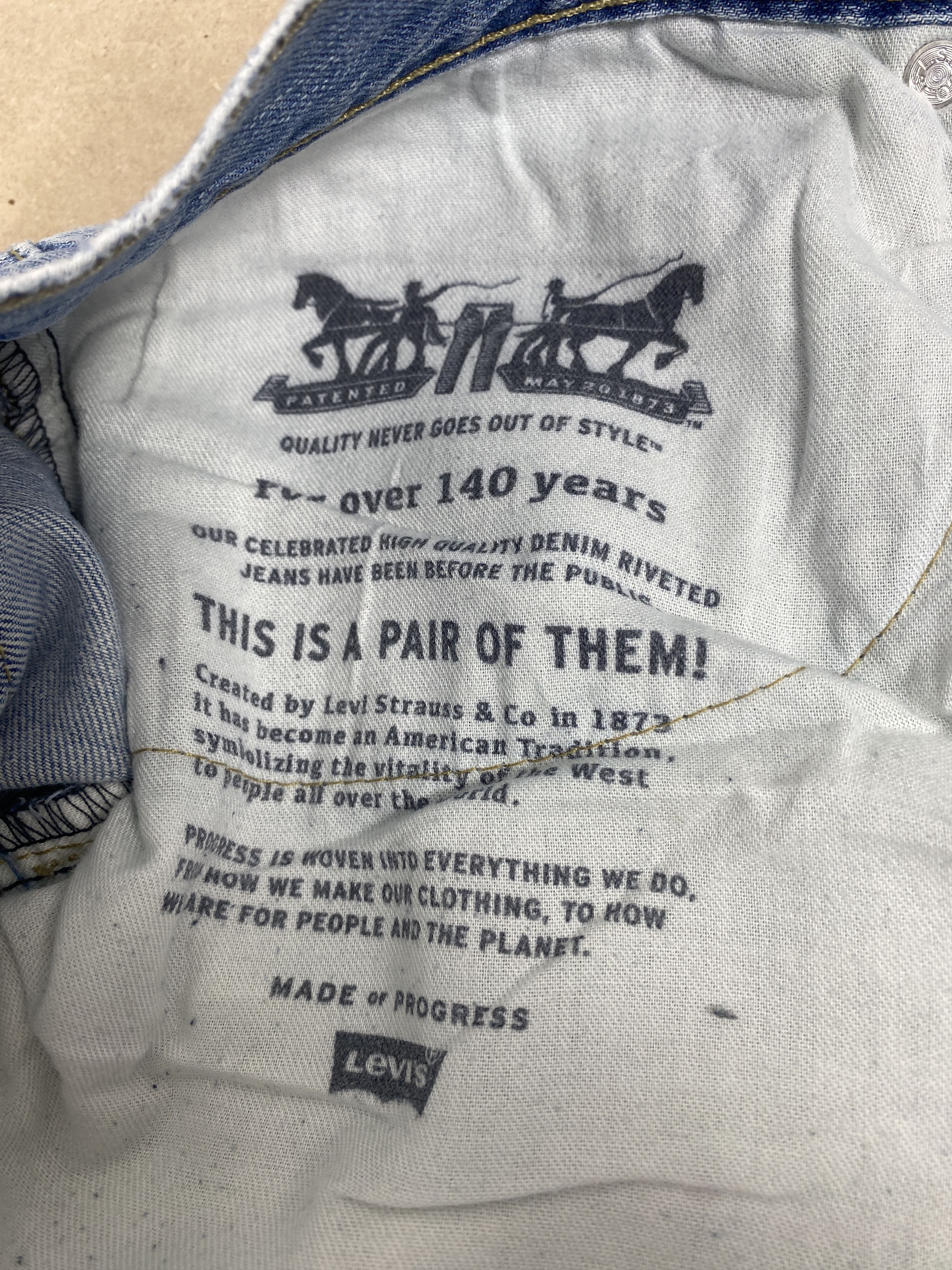 Levi's × Vintage Vintage Levis 559 Straight Cut Light Wash Jeans Size US 40 / EU 56 - 10 Thumbnail