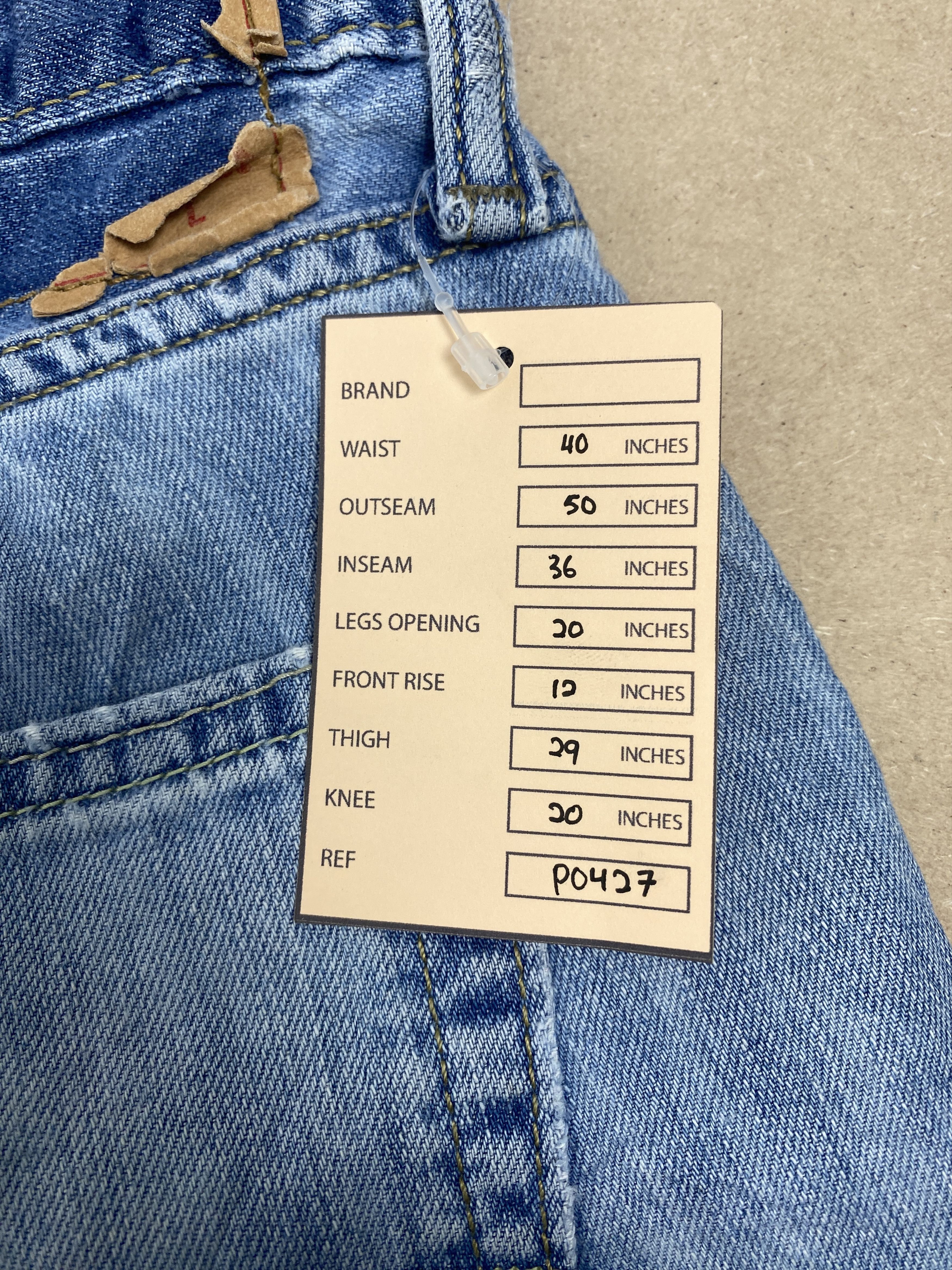 Levi's × Vintage Vintage Levis 559 Straight Cut Light Wash Jeans Size US 40 / EU 56 - 20 Thumbnail