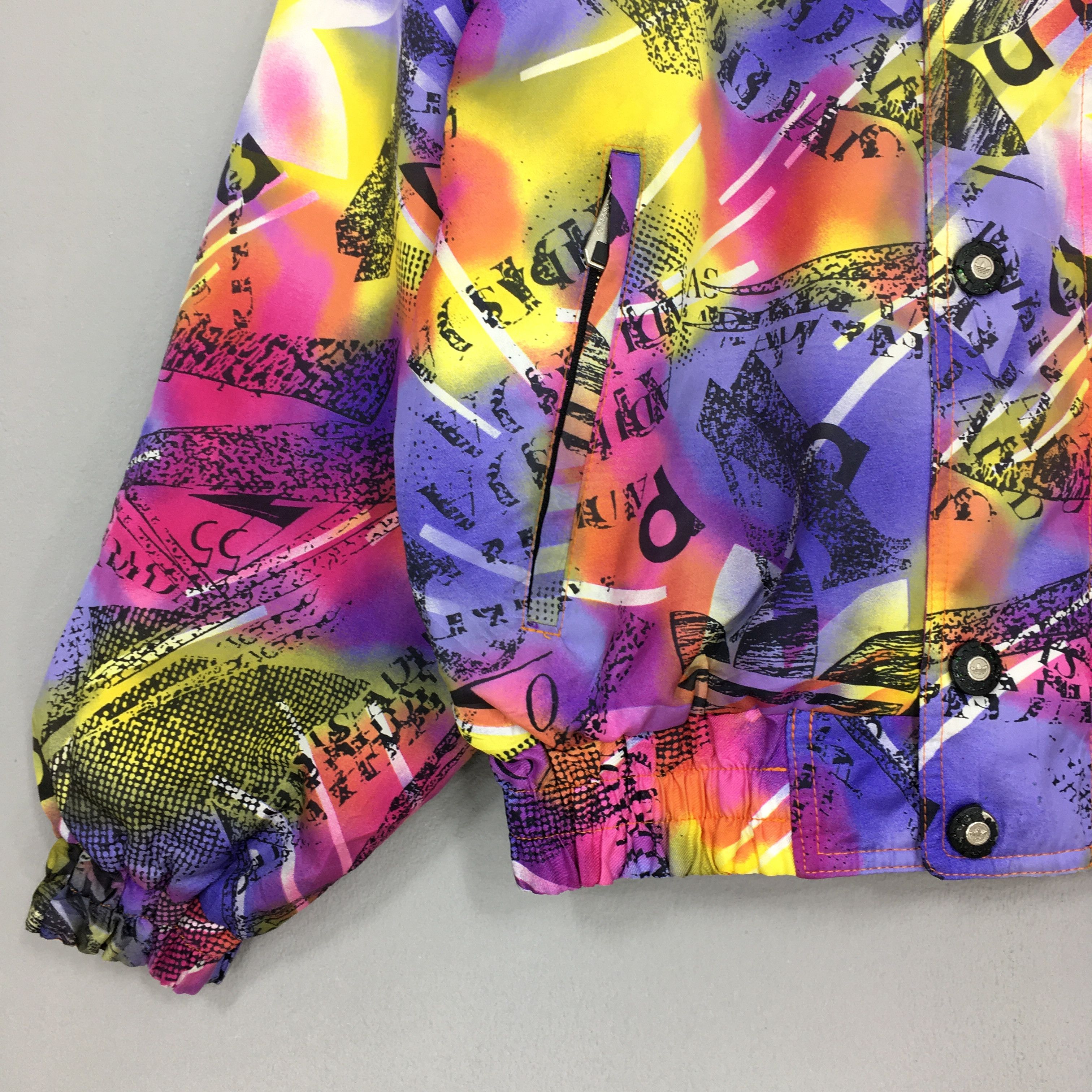 Adidas Vintage 90s Adidas Trefoil Reversible Crazy Patterned Jacket Size S / US 4 / IT 40 - 3 Thumbnail