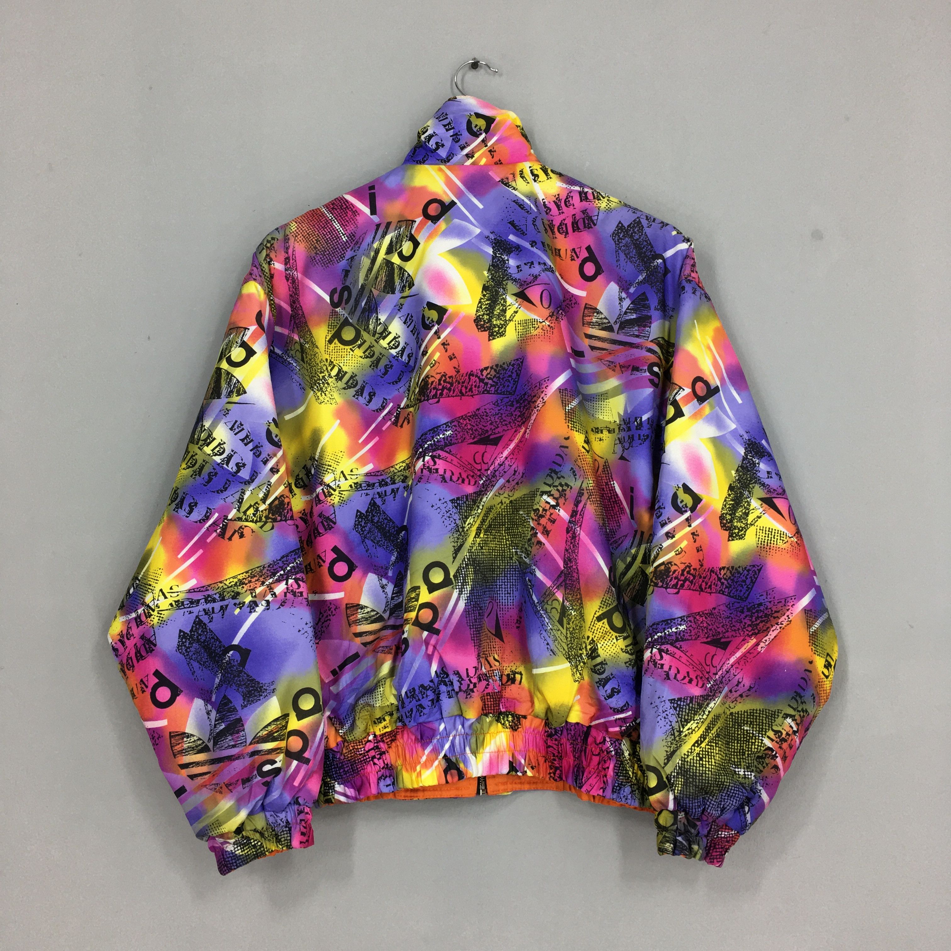 Adidas Vintage 90s Adidas Trefoil Reversible Crazy Patterned Jacket Size S / US 4 / IT 40 - 4 Thumbnail