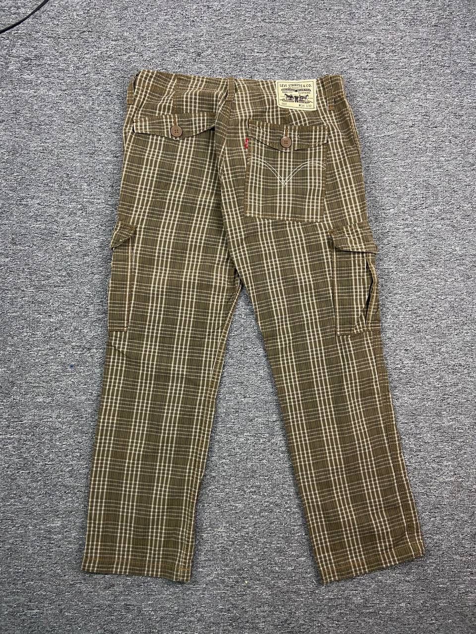 Levi's Vintage levis cargo pants checkered tartan Size US 36 / EU 52 - 2 Thumbnail