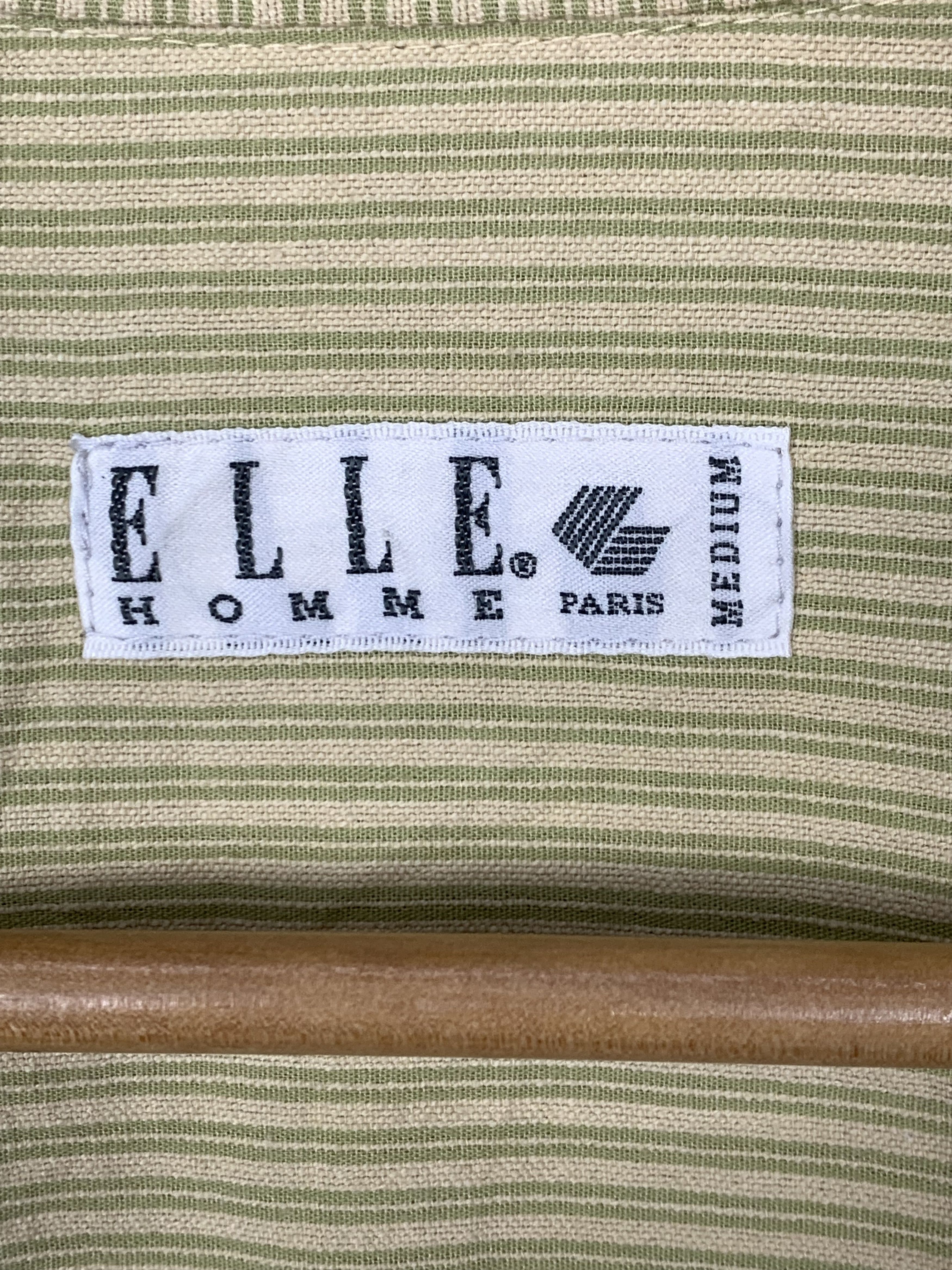 Vintage Vintage ELLE HOMME Striped Zip UP Jacket Size US S / EU 44-46 / 1 - 10 Thumbnail