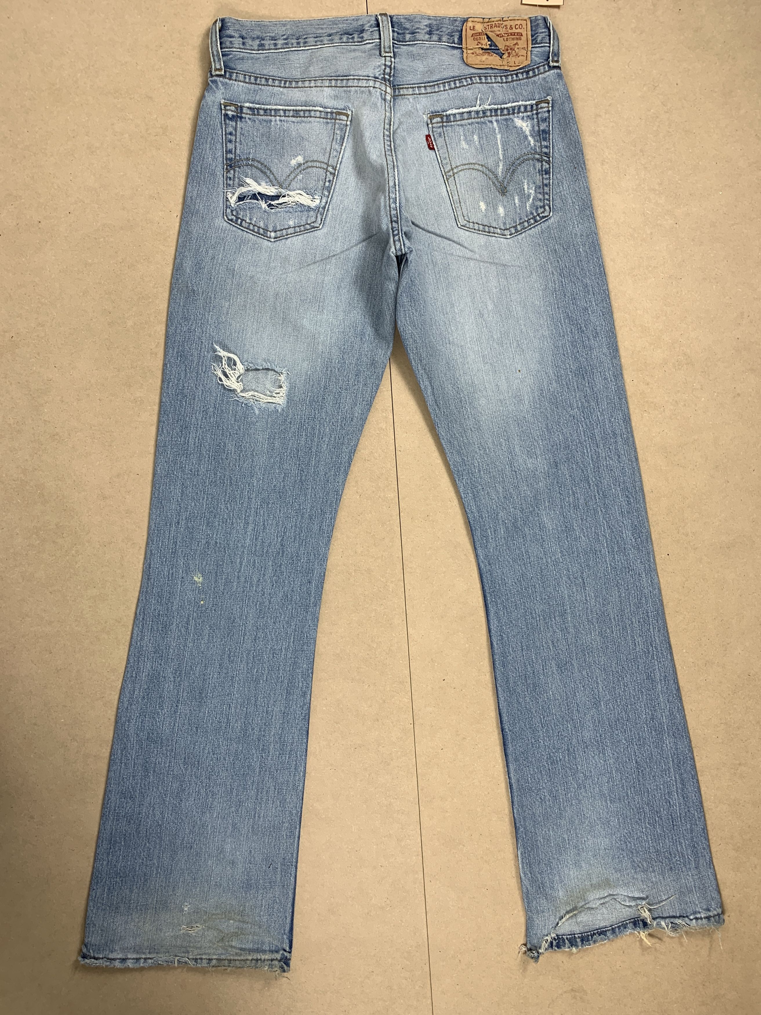 Levi's Vintage Levis 527 BootCut Distressed Faded Jeans P0343 Size US 32 / EU 48 - 14 Thumbnail