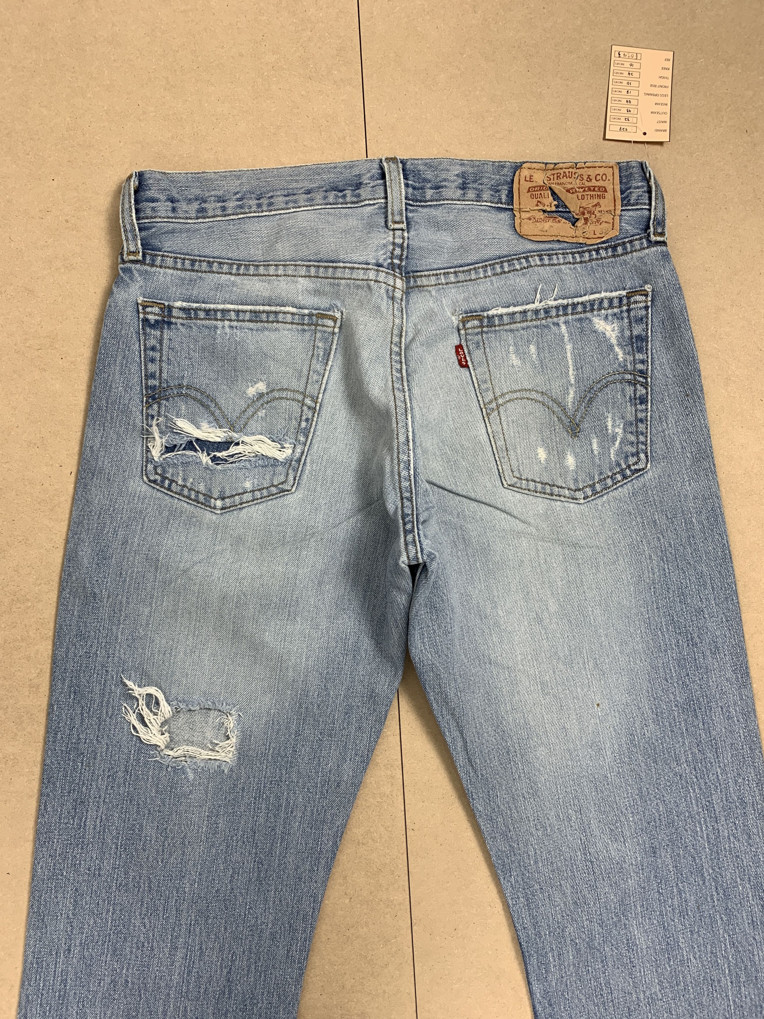Levi's Vintage Levis 527 BootCut Distressed Faded Jeans P0343 Size US 32 / EU 48 - 15 Thumbnail