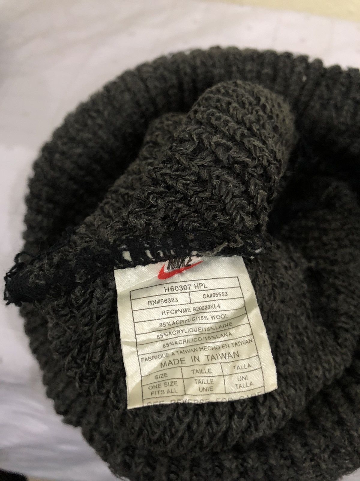 Nike × Vintage Vintage Nike Spell Out Beanie Hat Size ONE SIZE - 7 Thumbnail