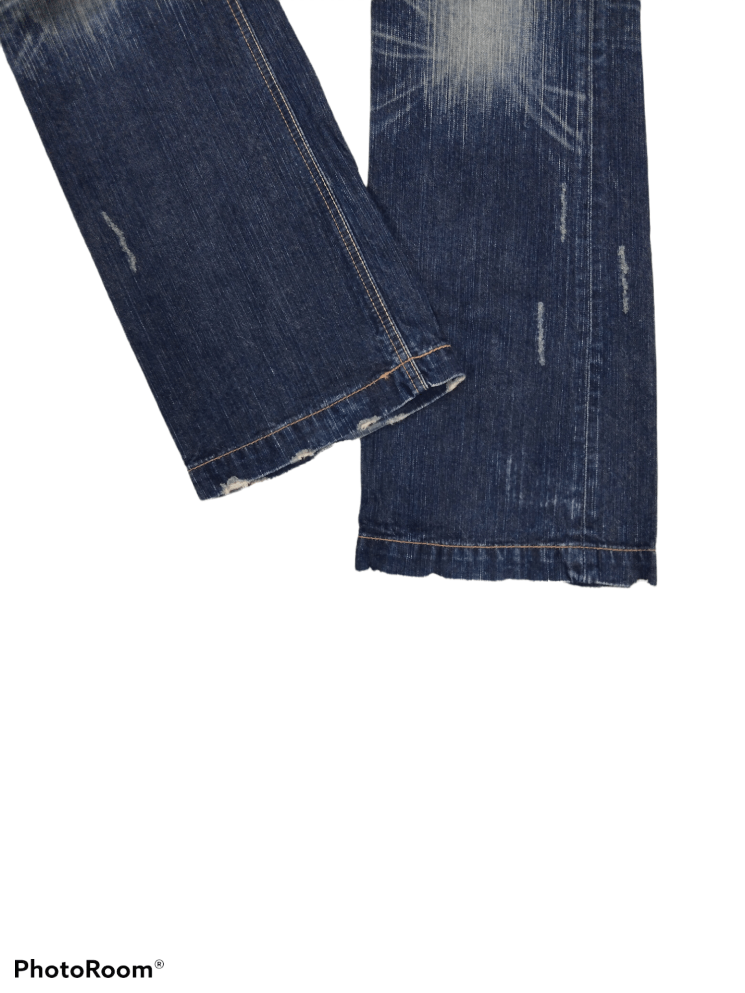 Japanese Brand FLARE🔥DiSTRESSED STUDDED LIBERTO DENIM PANTS Size US 33 - 6 Thumbnail