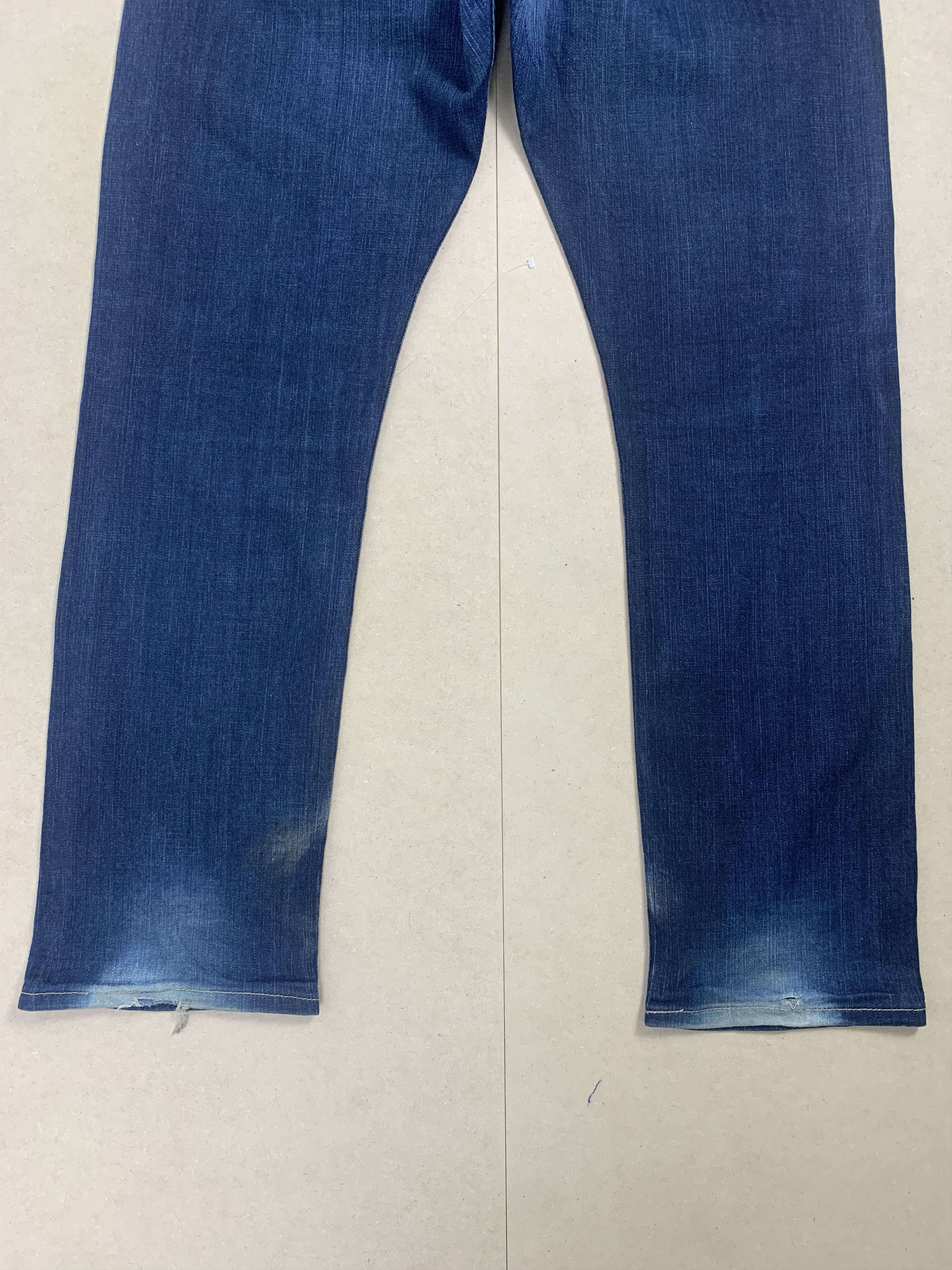 Levi's × Vintage Vintage Levis 513 Straight Cut Faded Blue Jeans Size US 37 - 8 Thumbnail