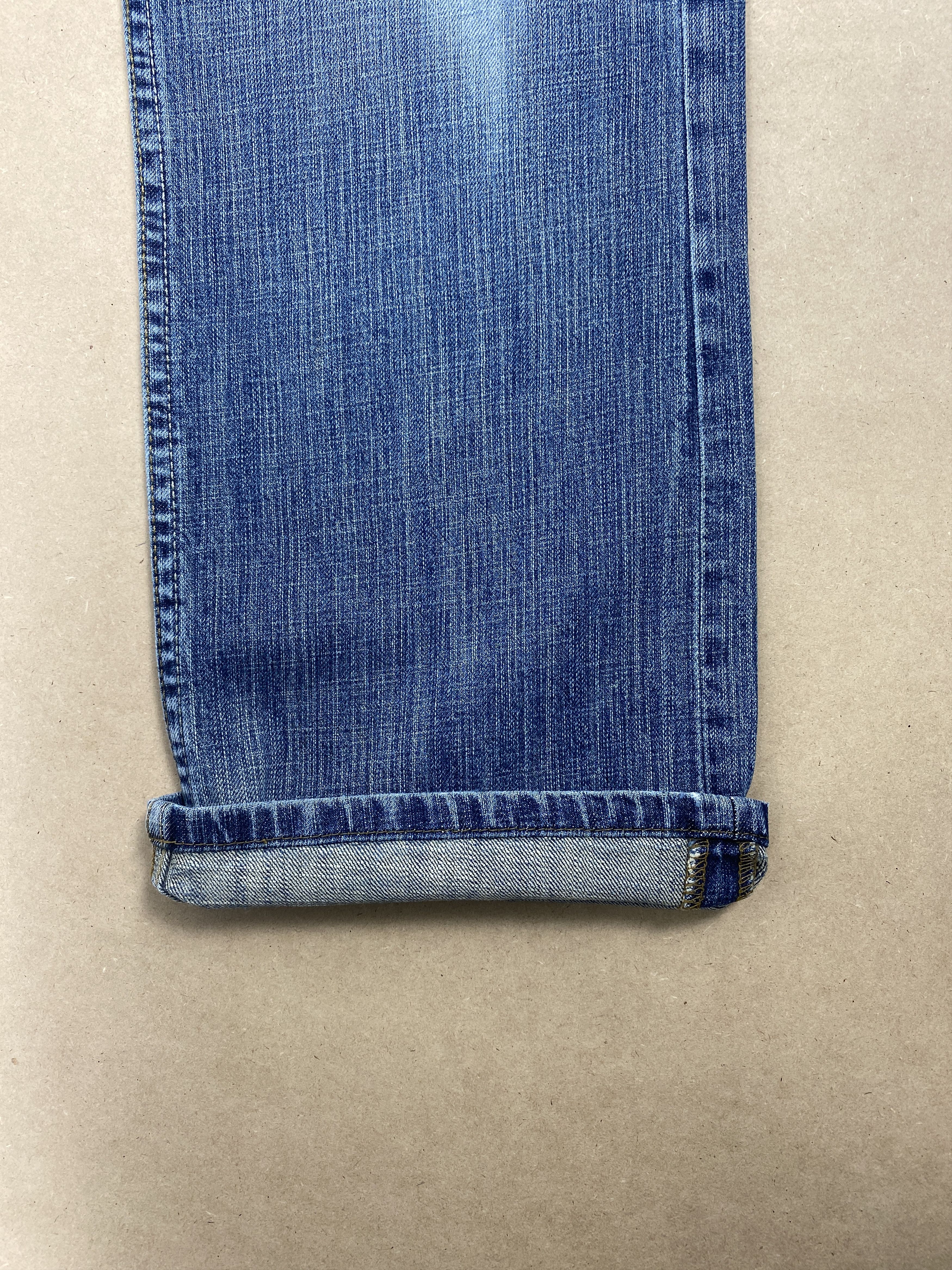 Lee Vintage Lee Straight Cut Distressed Faded Blue Jeans Size US 34 / EU 50 - 6 Thumbnail
