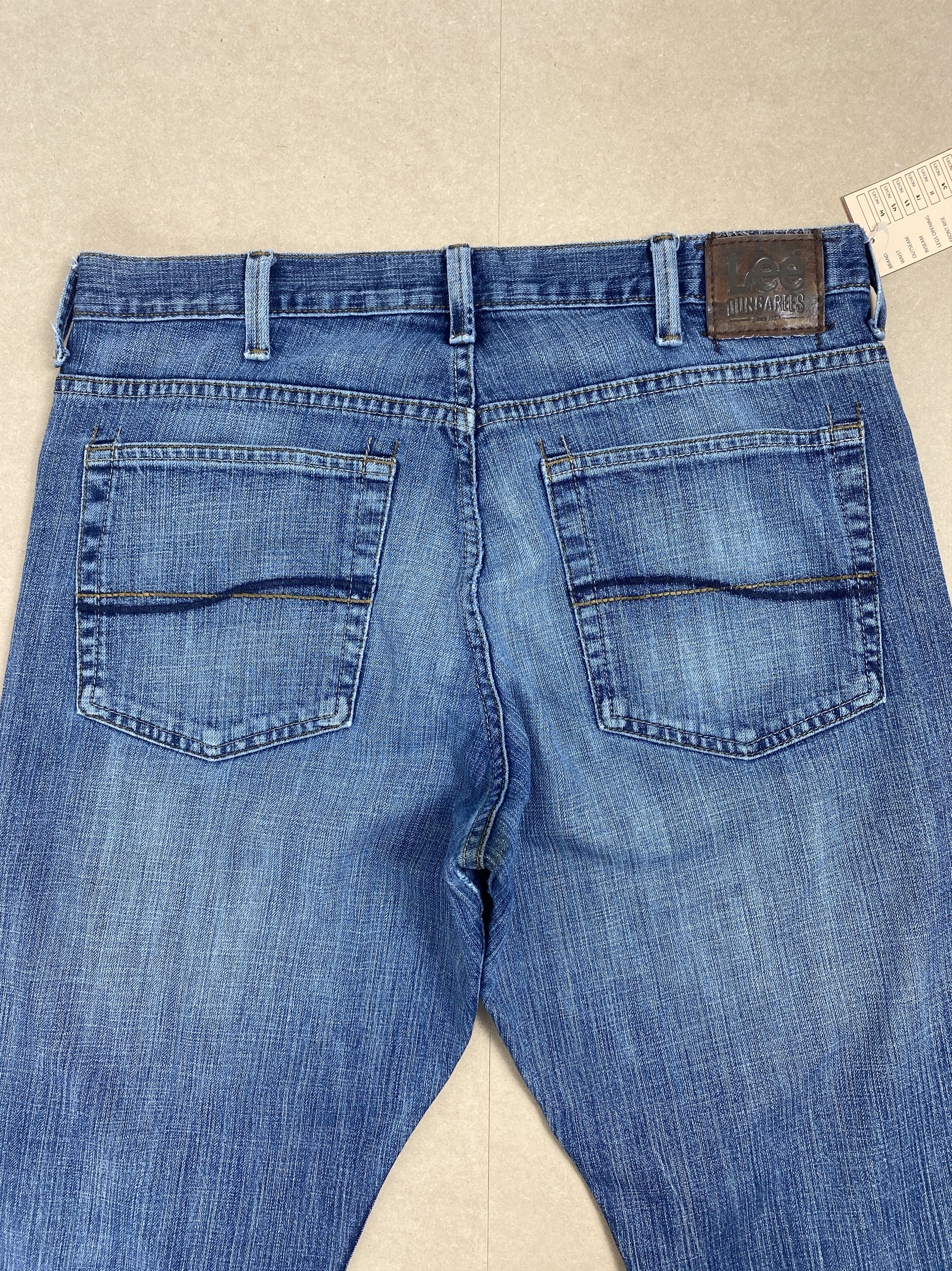 Lee Vintage Lee Straight Cut Distressed Faded Blue Jeans Size US 34 / EU 50 - 8 Thumbnail