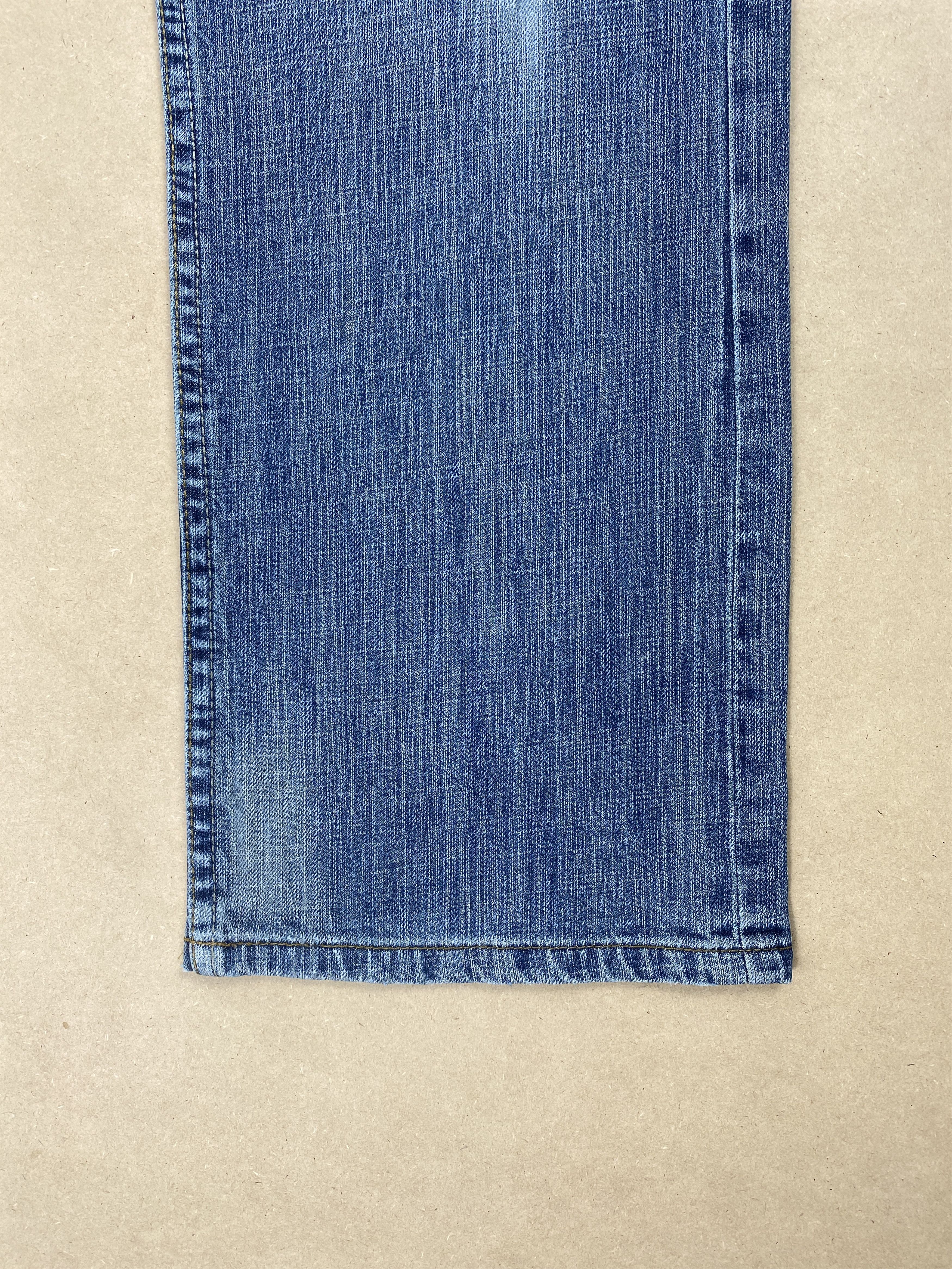 Lee Vintage Lee Straight Cut Distressed Faded Blue Jeans Size US 34 / EU 50 - 5 Thumbnail