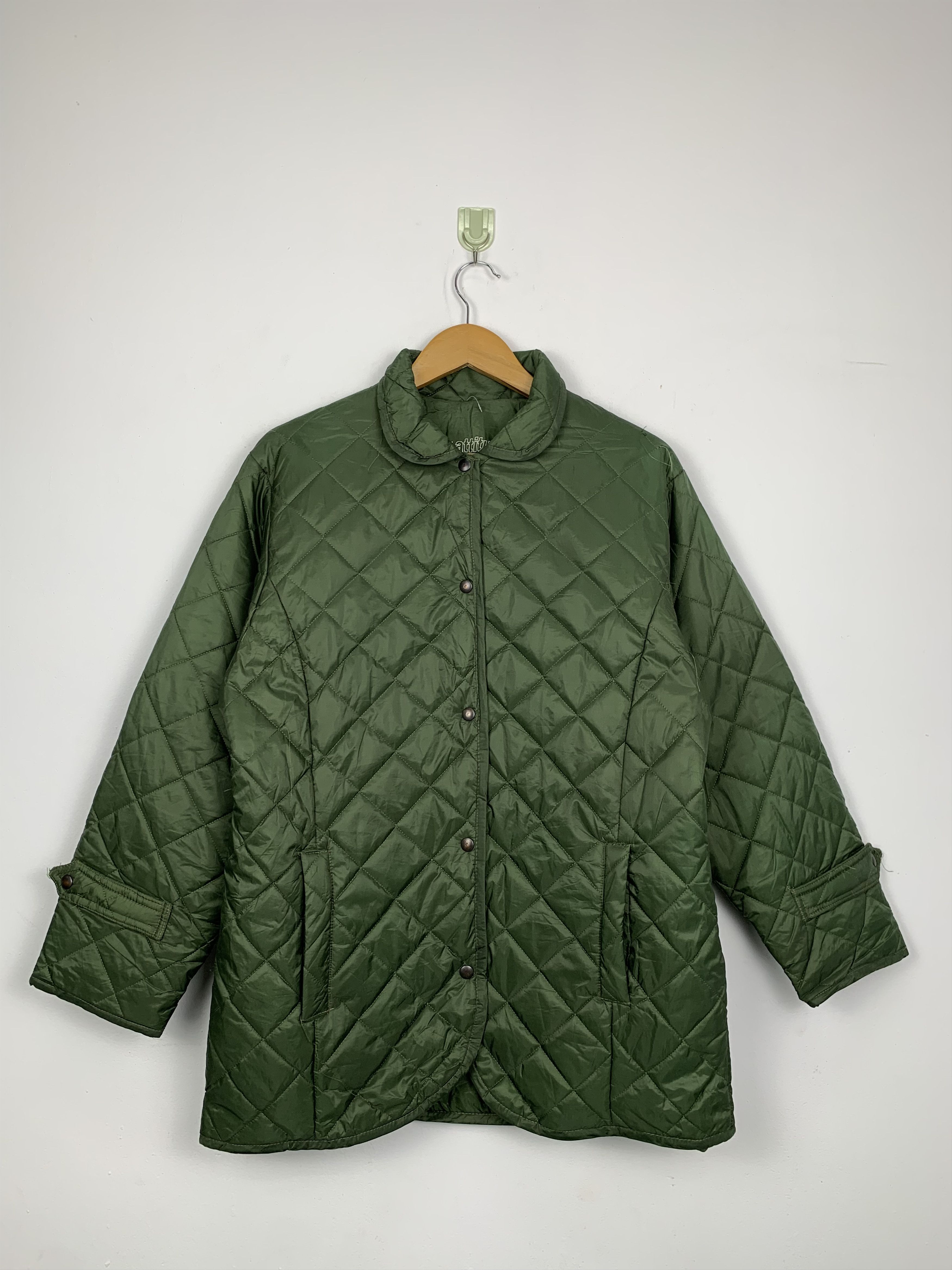 Japanese Brand Vintage New Attitude 32 Quilted Green Jacket J0656 Size US S / EU 44-46 / 1 - 1 Thumbnail