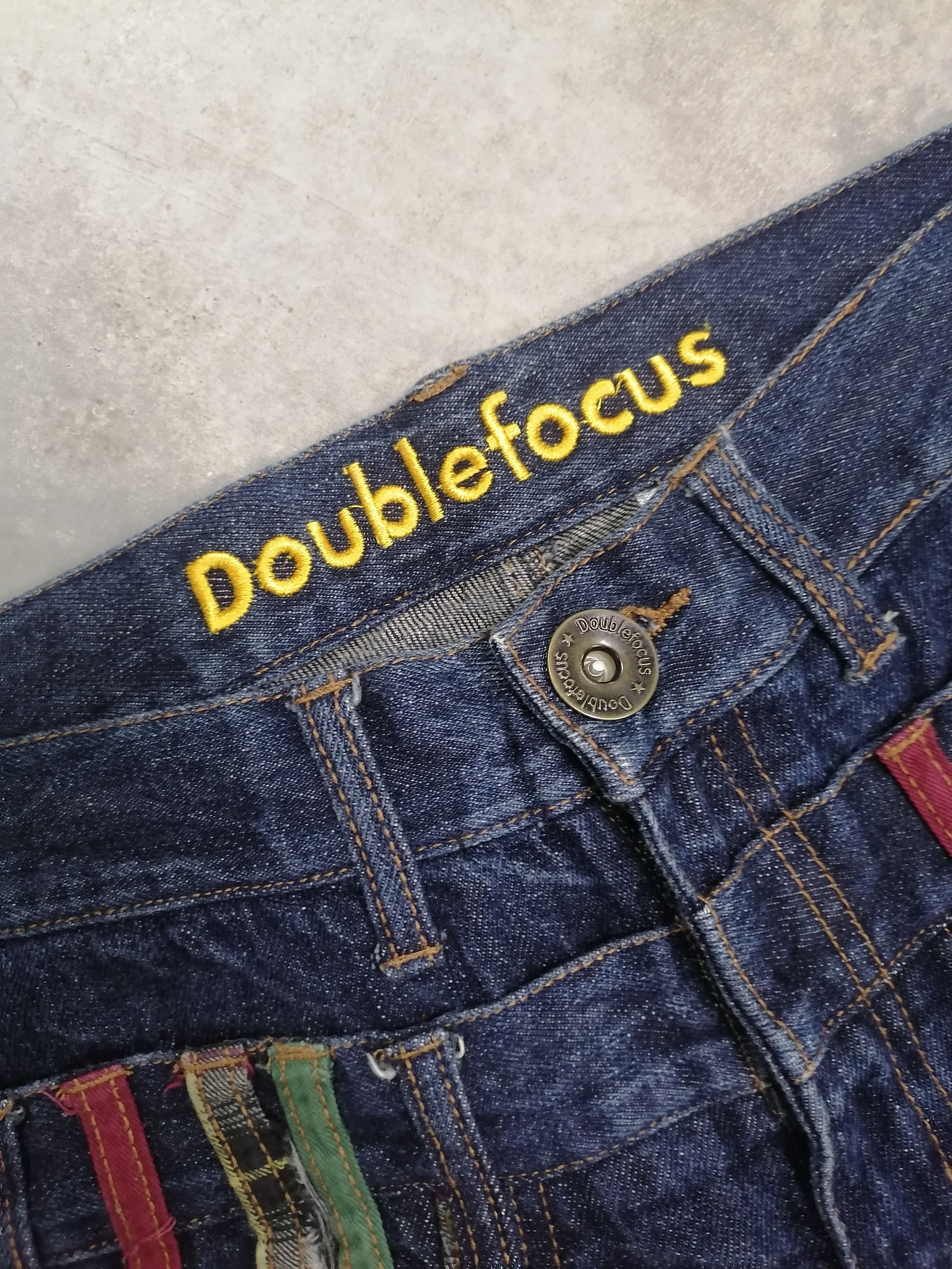 Japanese Brand Sickk❗Double Focus Double Waist Distressed Denim Pants🔥 Size US 30 / EU 46 - 4 Thumbnail