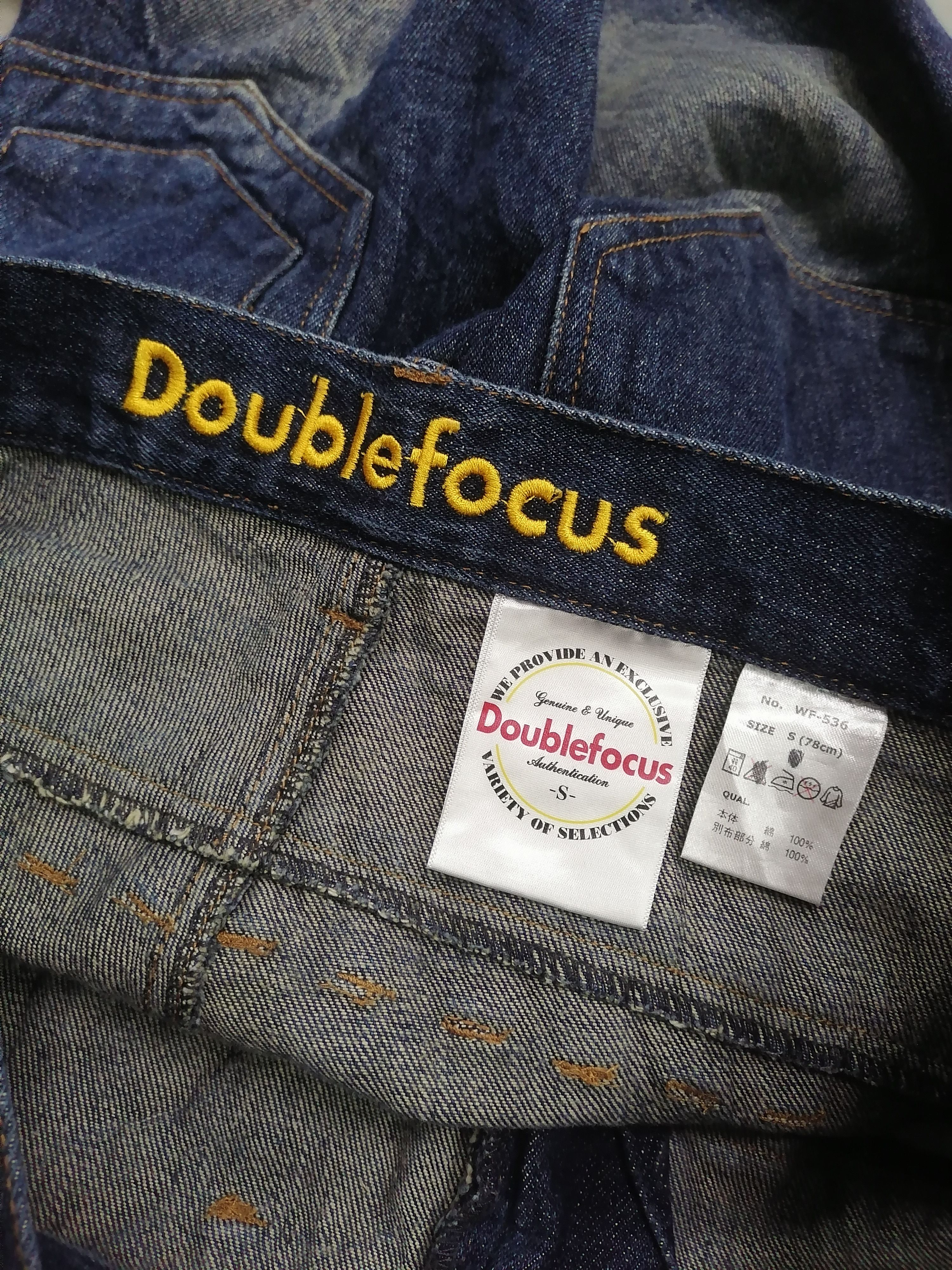 Japanese Brand Sickk❗Double Focus Double Waist Distressed Denim Pants🔥 Size US 30 / EU 46 - 7 Thumbnail