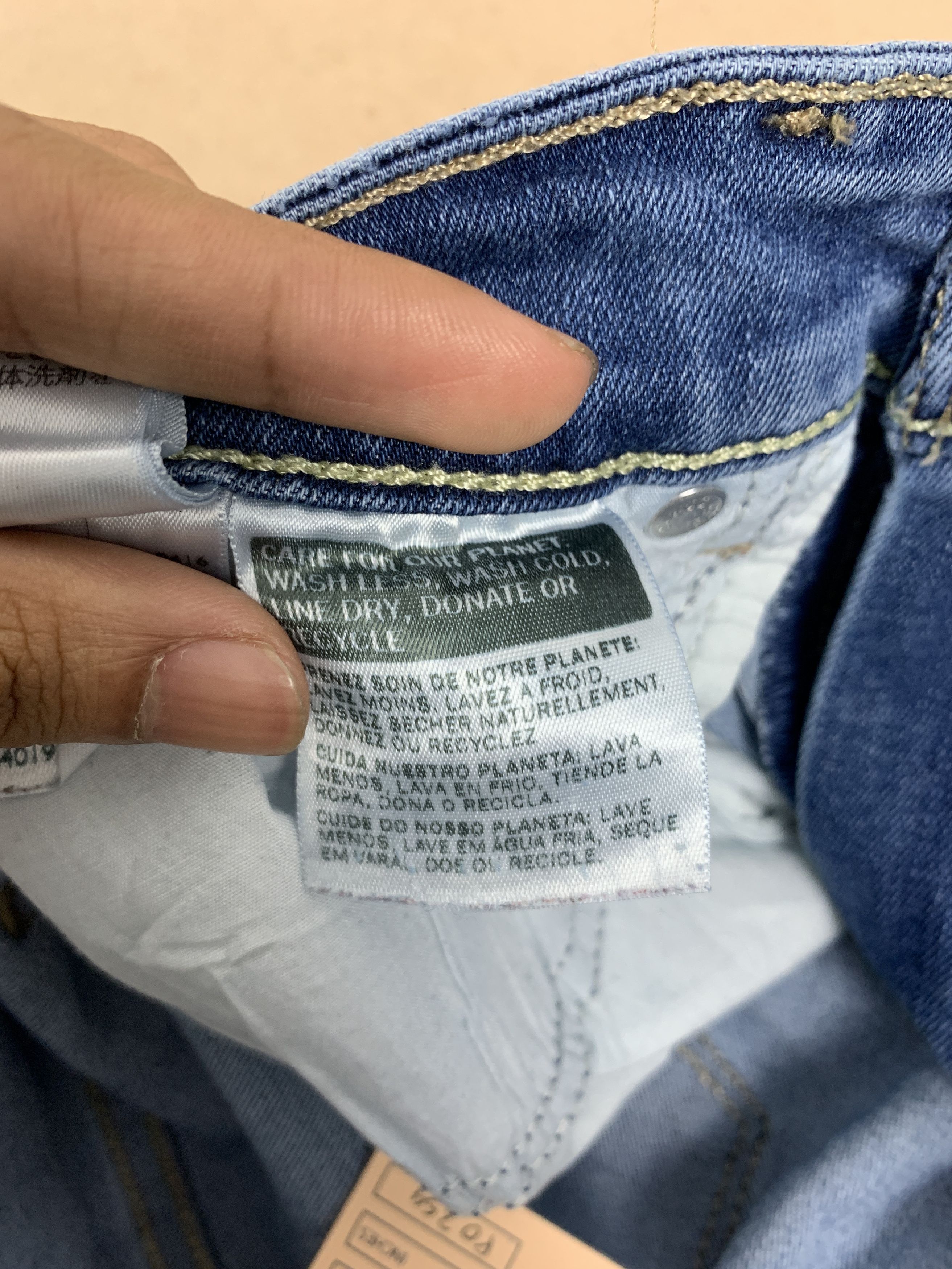 Levi's Vintage Levis 711 Skinny Faded Blue Jeans Size 30" / US 8 / IT 44 - 20 Thumbnail