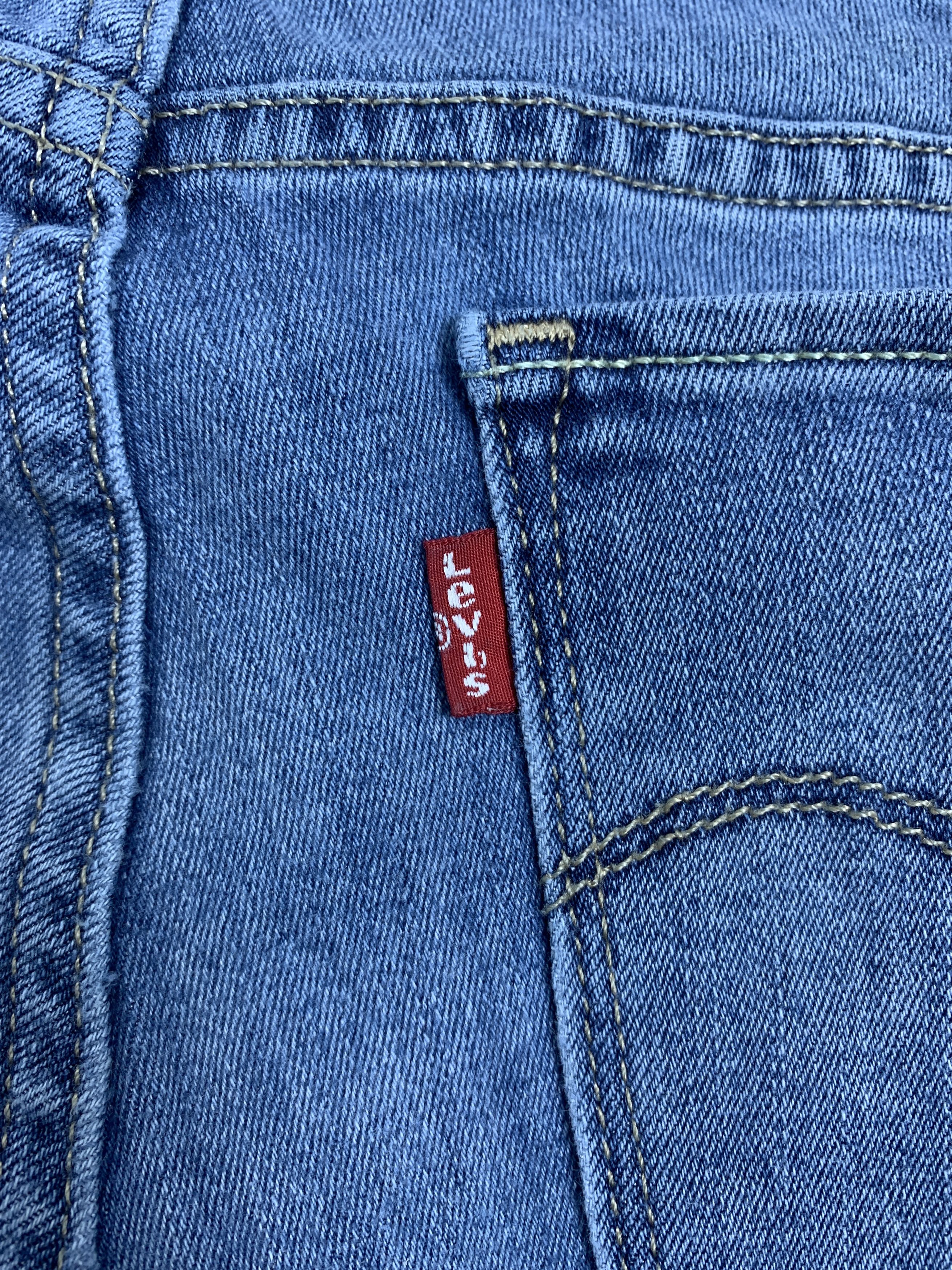 Levi's Vintage Levis 711 Skinny Faded Blue Jeans Size 30" / US 8 / IT 44 - 10 Thumbnail