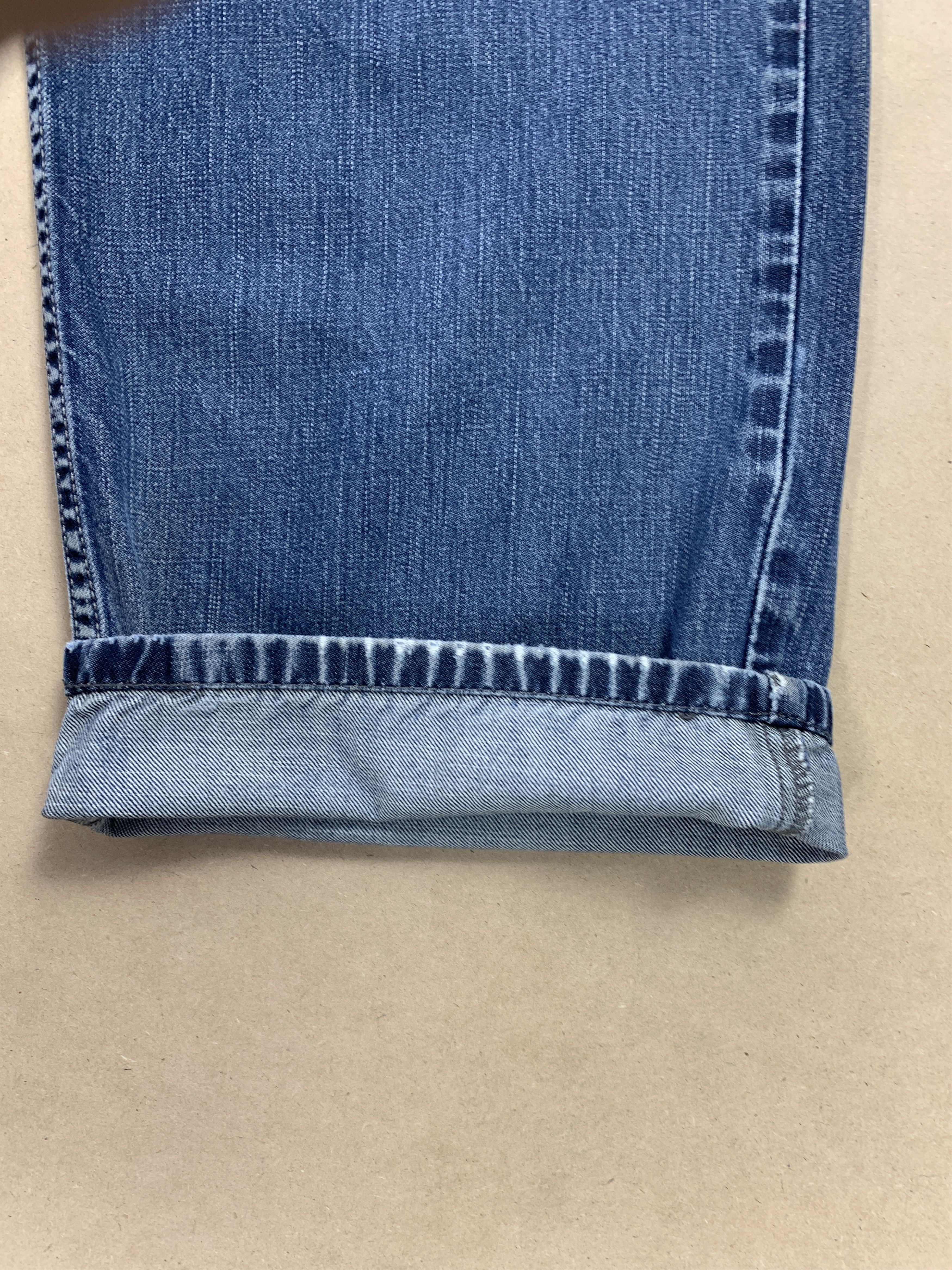 Levi's × Vintage Vintage Levis 569 Straight Cut Faded Blue Jeans Size US 36 / EU 52 - 5 Thumbnail