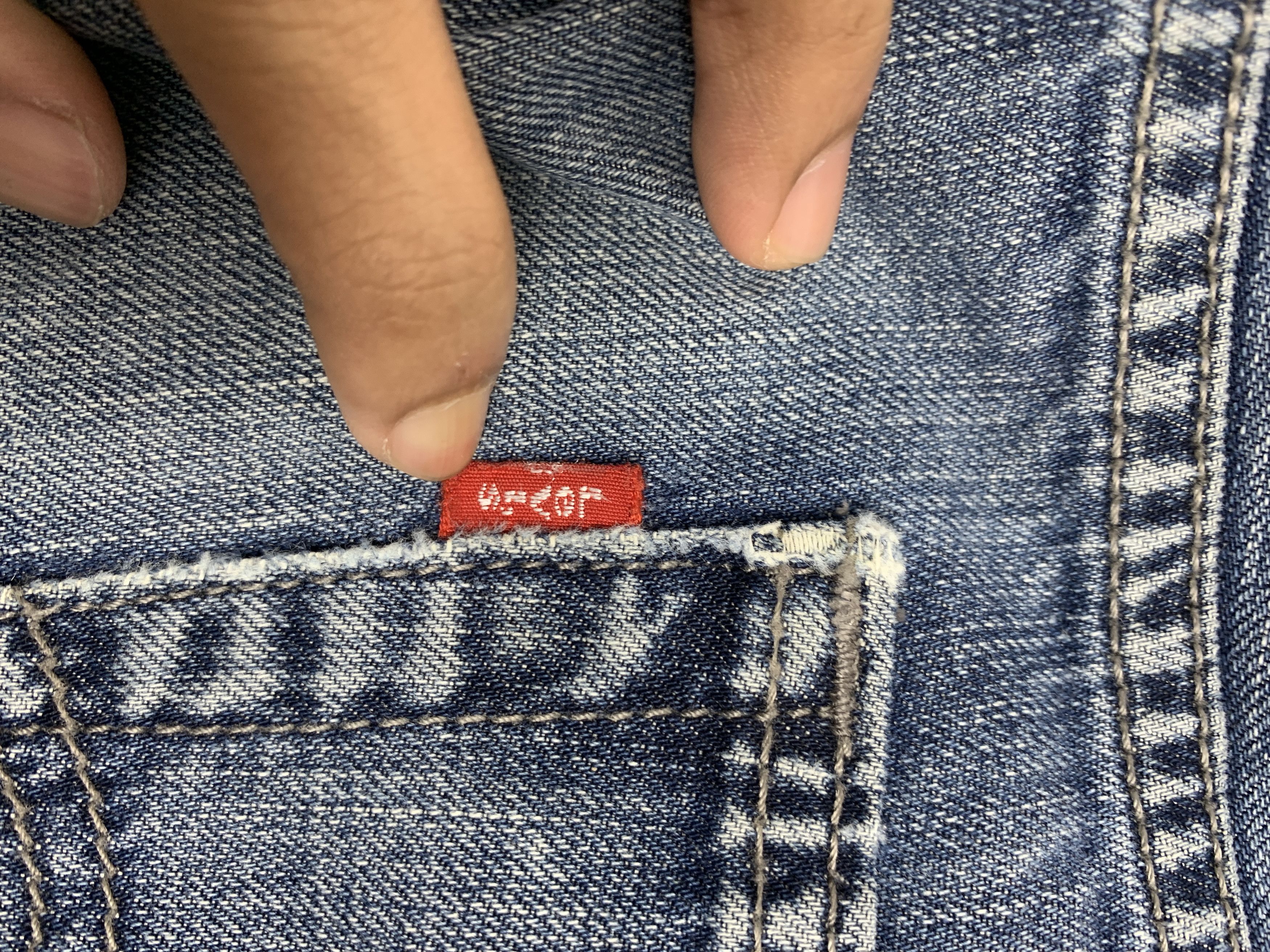 Levi's × Vintage Vintage Levis 569 Straight Cut Faded Blue Jeans Size US 36 / EU 52 - 9 Thumbnail