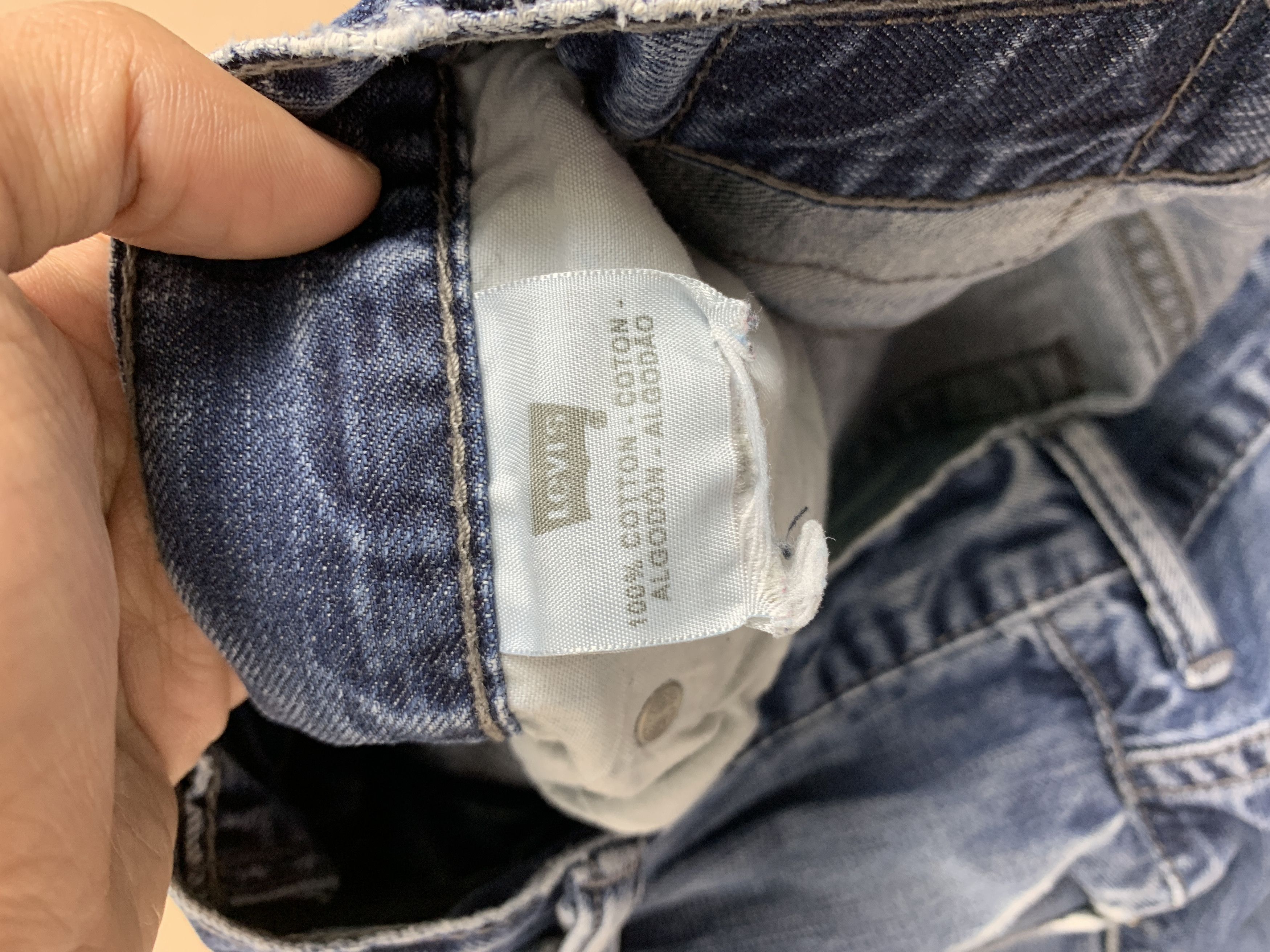 Levi's × Vintage Vintage Levis 569 Straight Cut Faded Blue Jeans Size US 36 / EU 52 - 11 Thumbnail