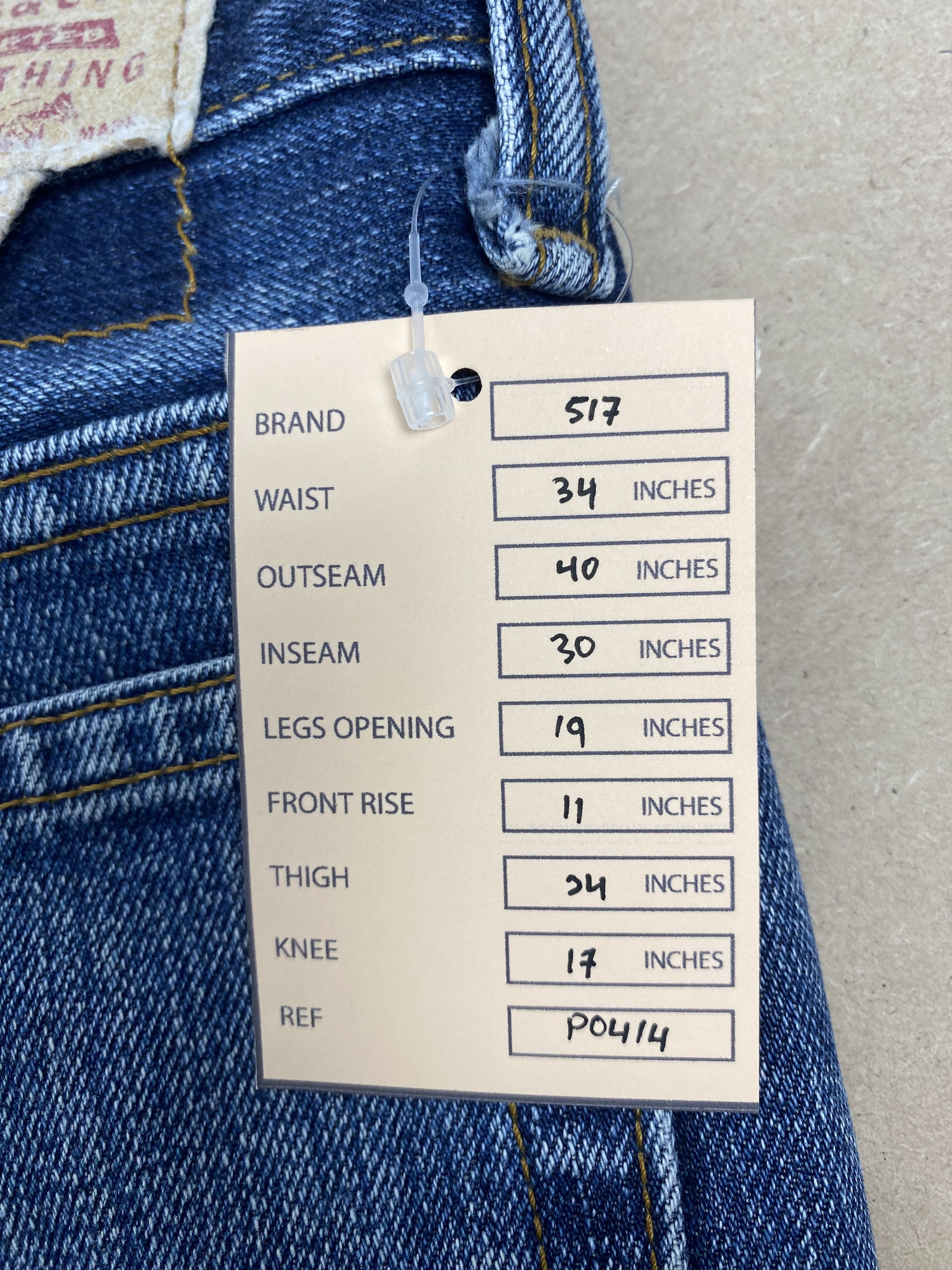 Levi's Vintage LEVI'S 517 Flared Boot Cut Faded Jeans P0414 Size US 34 / EU 50 - 12 Thumbnail