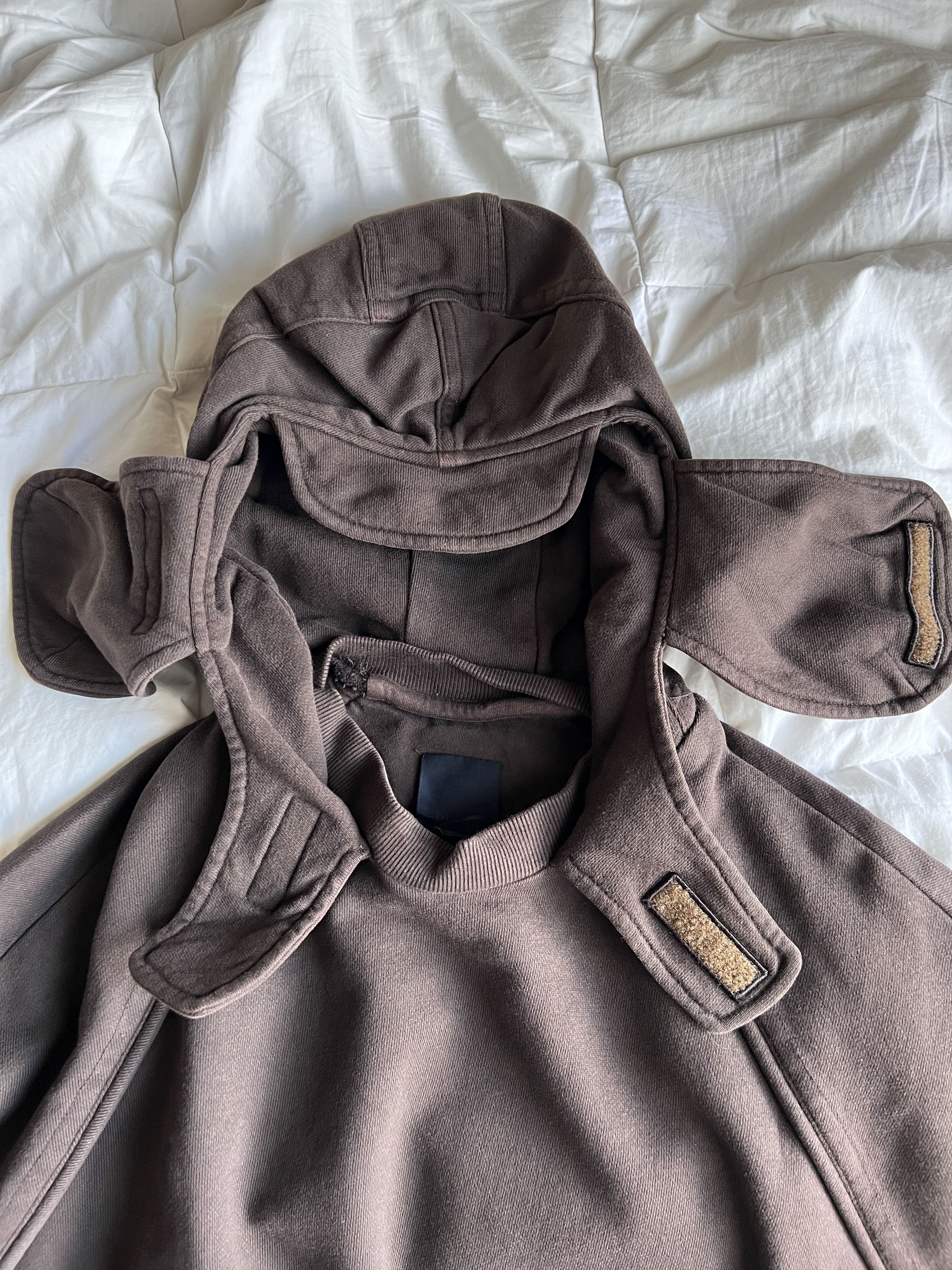 Juun.J Juun J Mask Pullover Hoodie in Brown Size US S / EU 44-46 / 1 - 10 Thumbnail