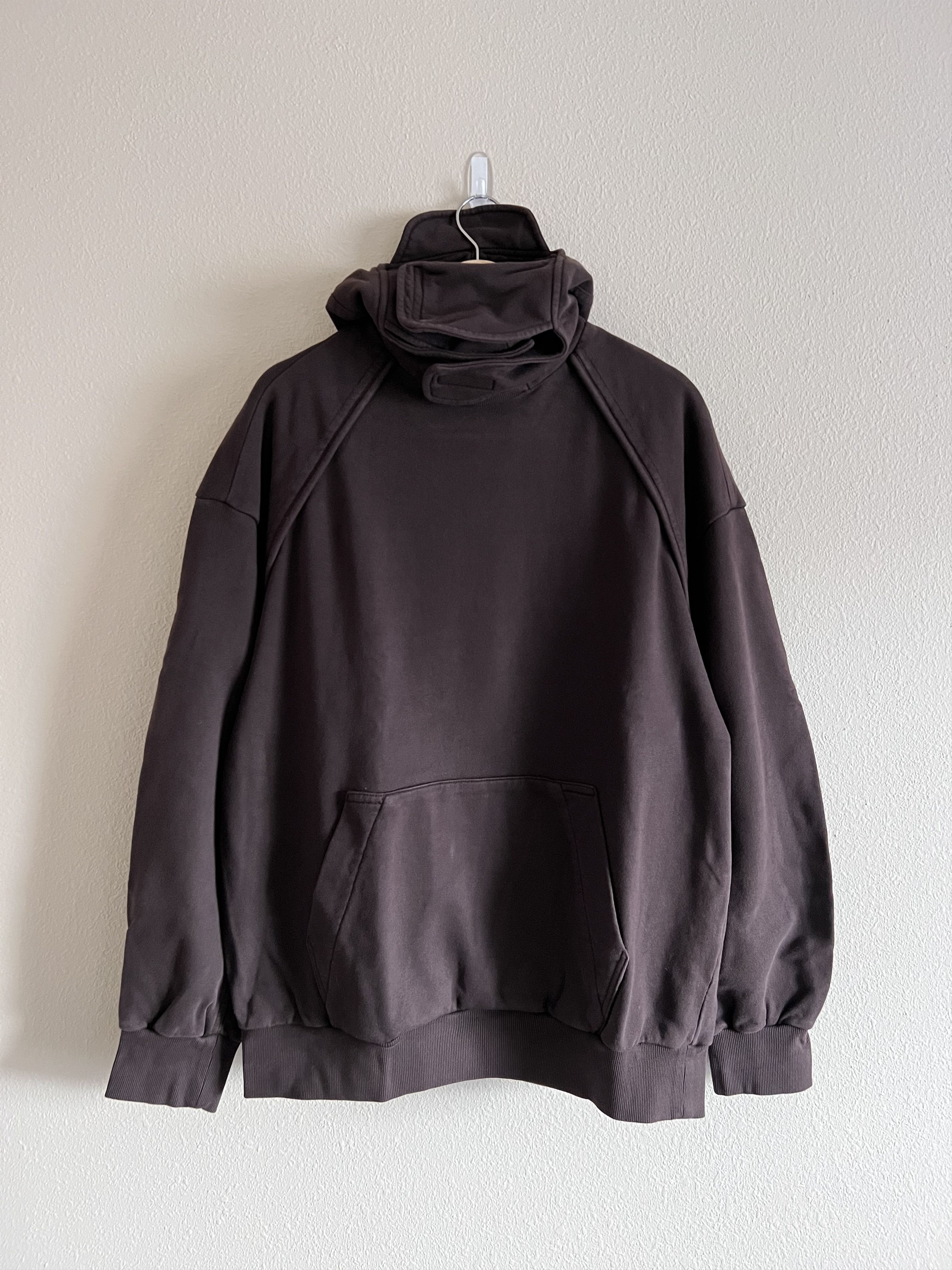 Juun.J Juun J Mask Pullover Hoodie in Brown Size US S / EU 44-46 / 1 - 2 Thumbnail