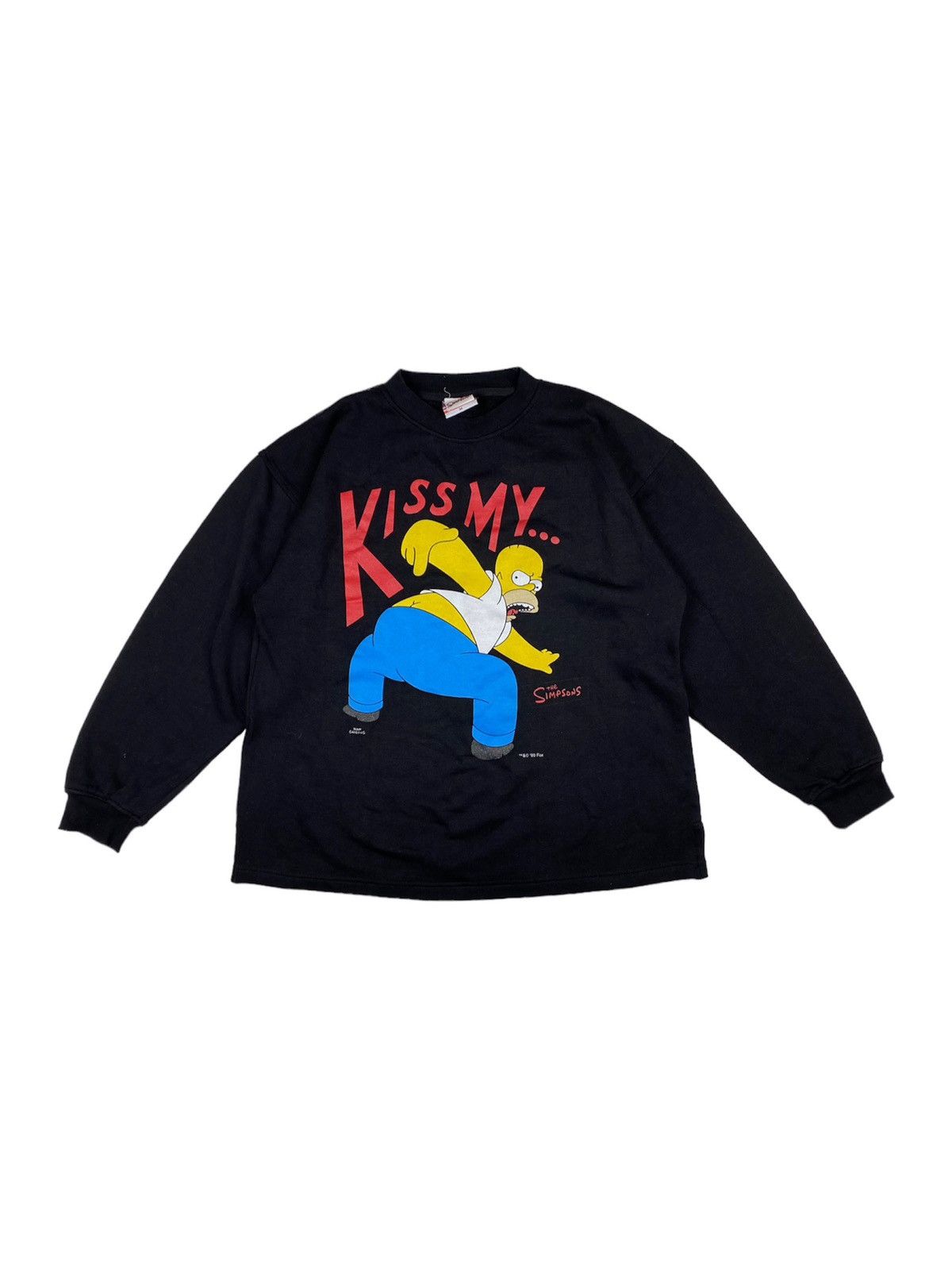 Cartoon Network Rare! 99’ Vintage The Simpsons Kiss My Ass Sweatshirt Fox Size US M / EU 48-50 / 2 - 1 Thumbnail