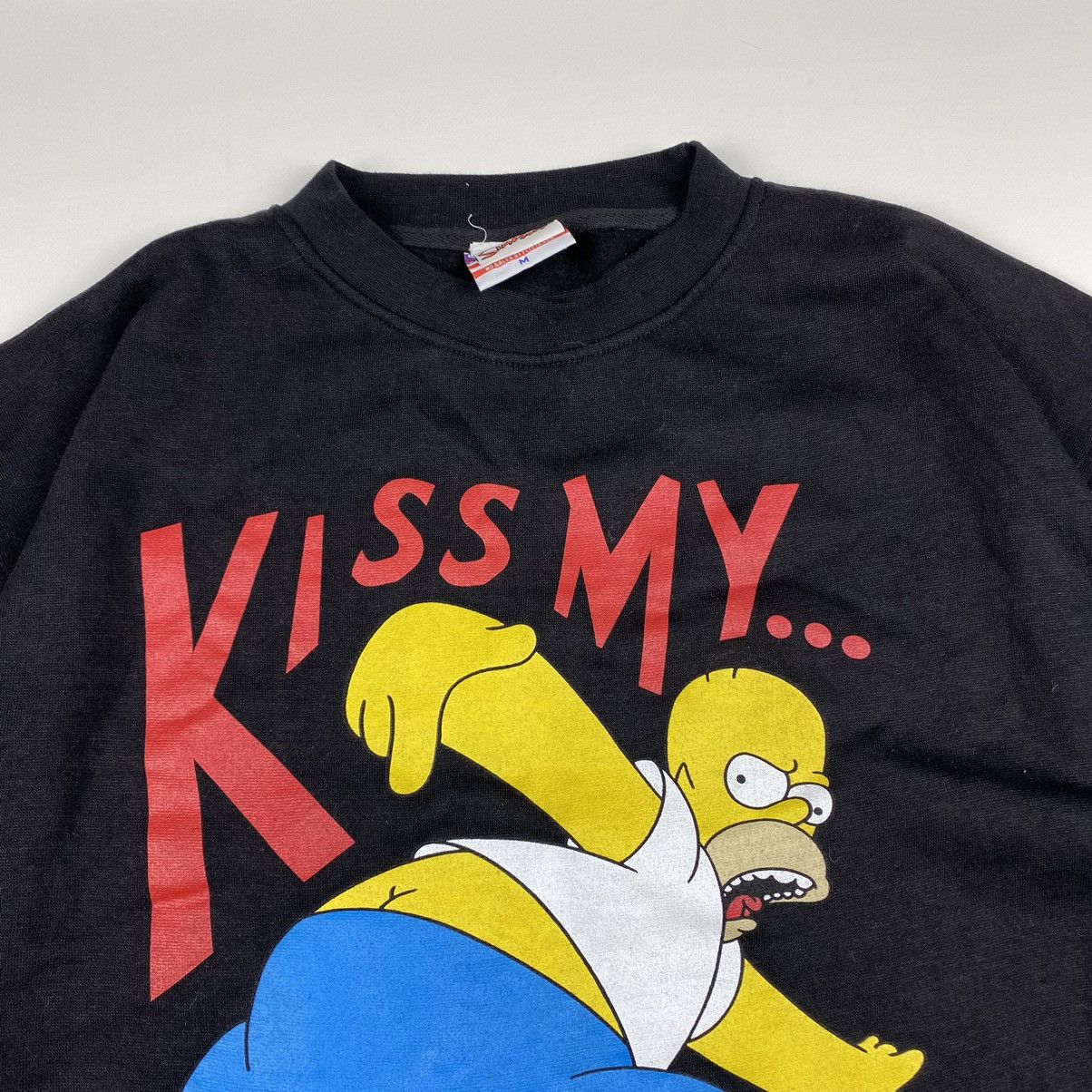 Cartoon Network Rare! 99’ Vintage The Simpsons Kiss My Ass Sweatshirt Fox Size US M / EU 48-50 / 2 - 3 Thumbnail