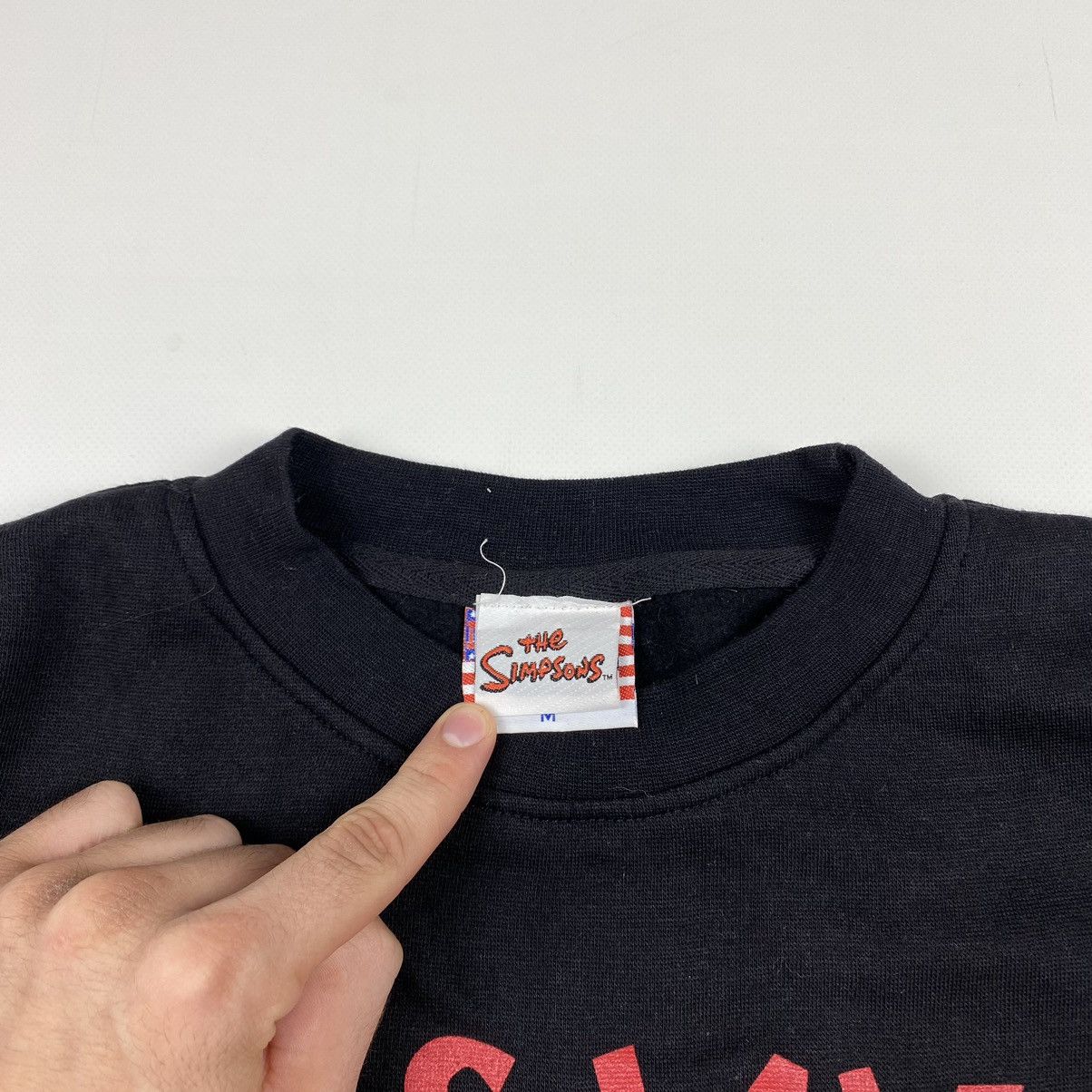 Cartoon Network Rare! 99’ Vintage The Simpsons Kiss My Ass Sweatshirt Fox Size US M / EU 48-50 / 2 - 8 Thumbnail