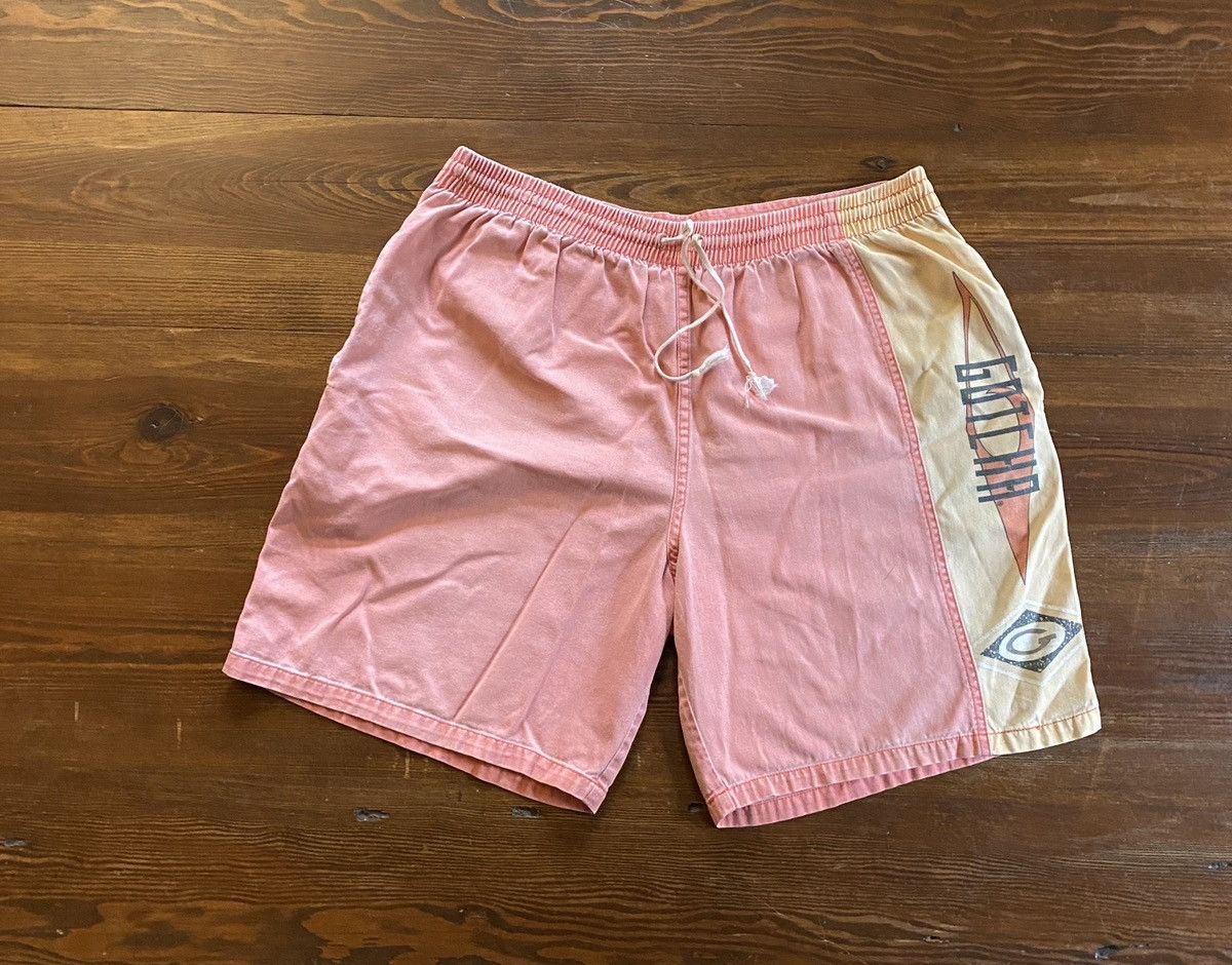 Gotcha × Vintage Vintage 90’s Gotcha Faded Drawstring Shorts Size US 35 - 2 Thumbnail