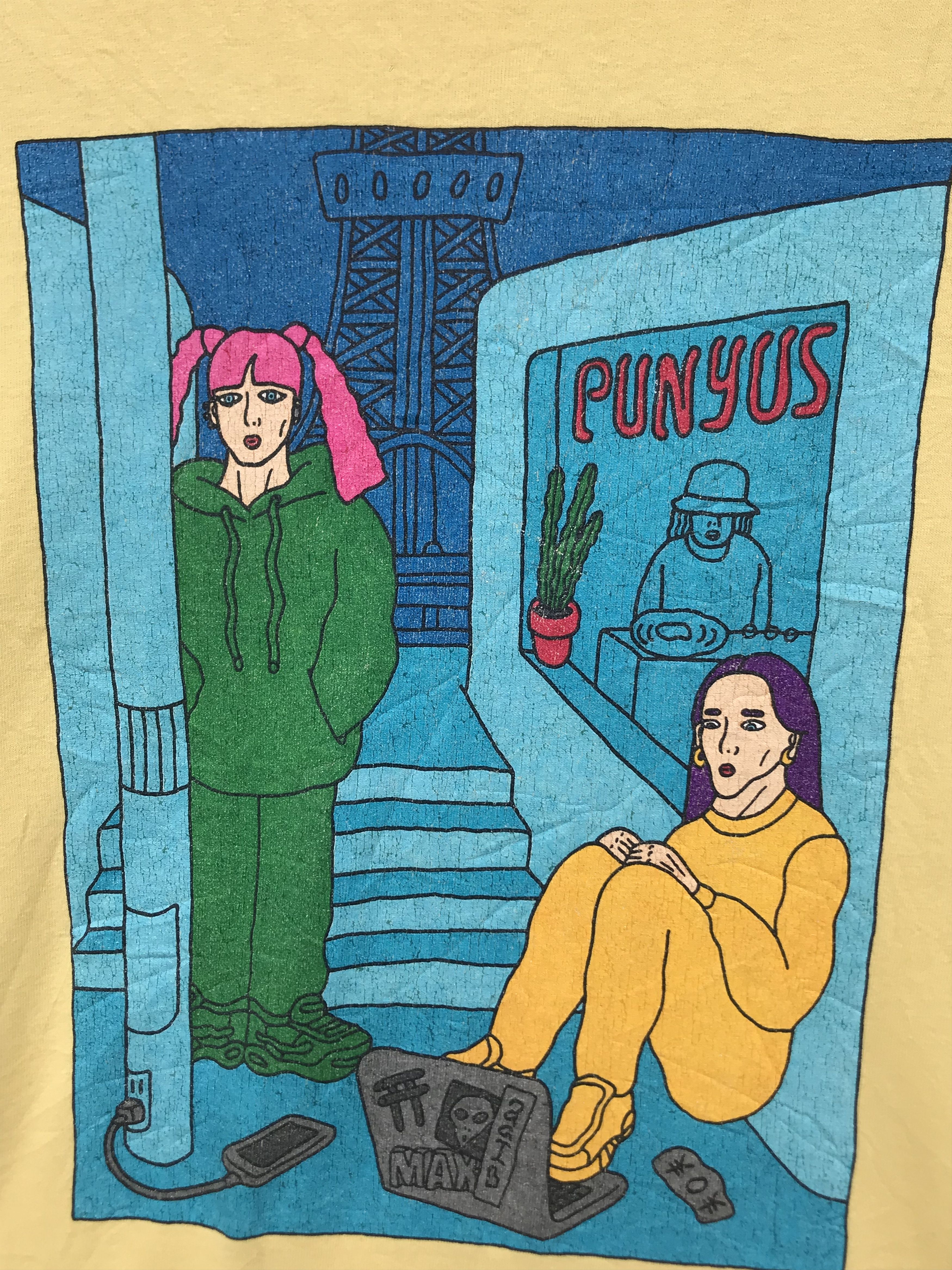 Japanese Brand PUNYUS STREETWEAR TEES Size US XL / EU 56 / 4 - 4 Thumbnail