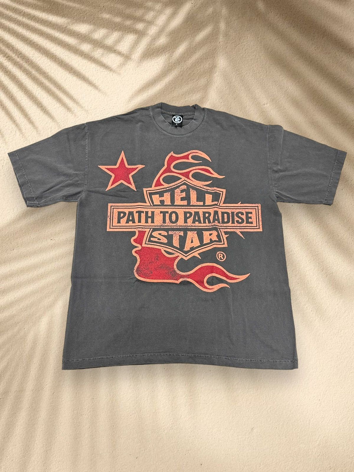 HELLSTAR Hellstar Studios Biker Tour Tee 'Grey' Size US L / EU 52-54 / 3 - 1 Thumbnail