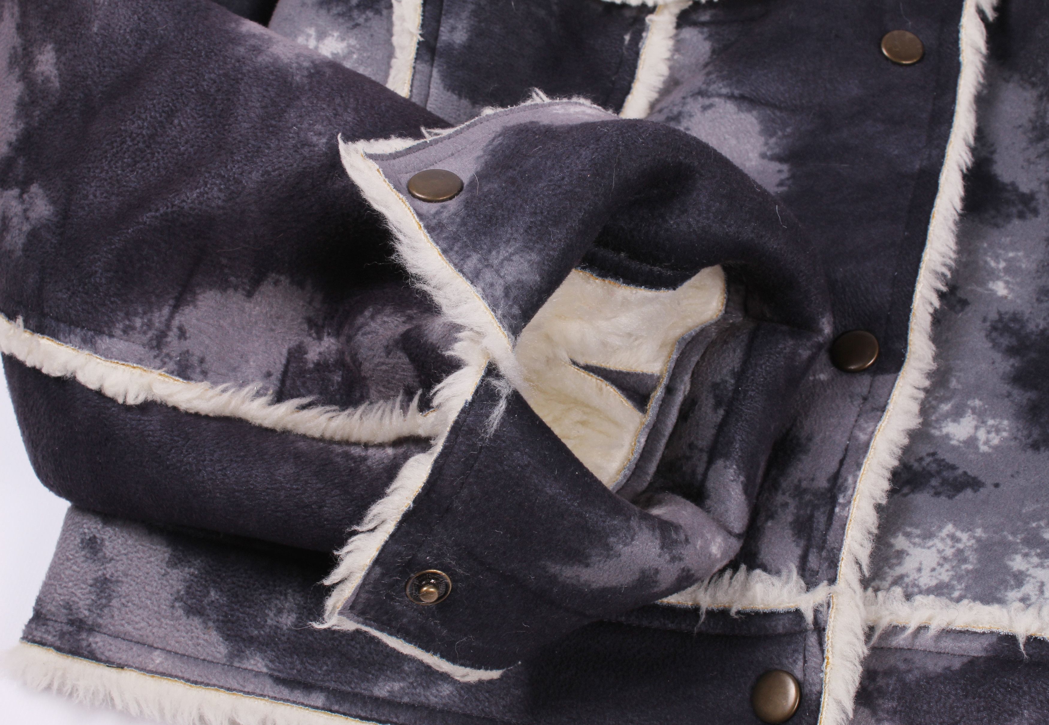 Japanese Brand × Vintage Vintage Tie Dye Y2K Sherpa Jacket Size L / US 10 / IT 46 - 5 Thumbnail