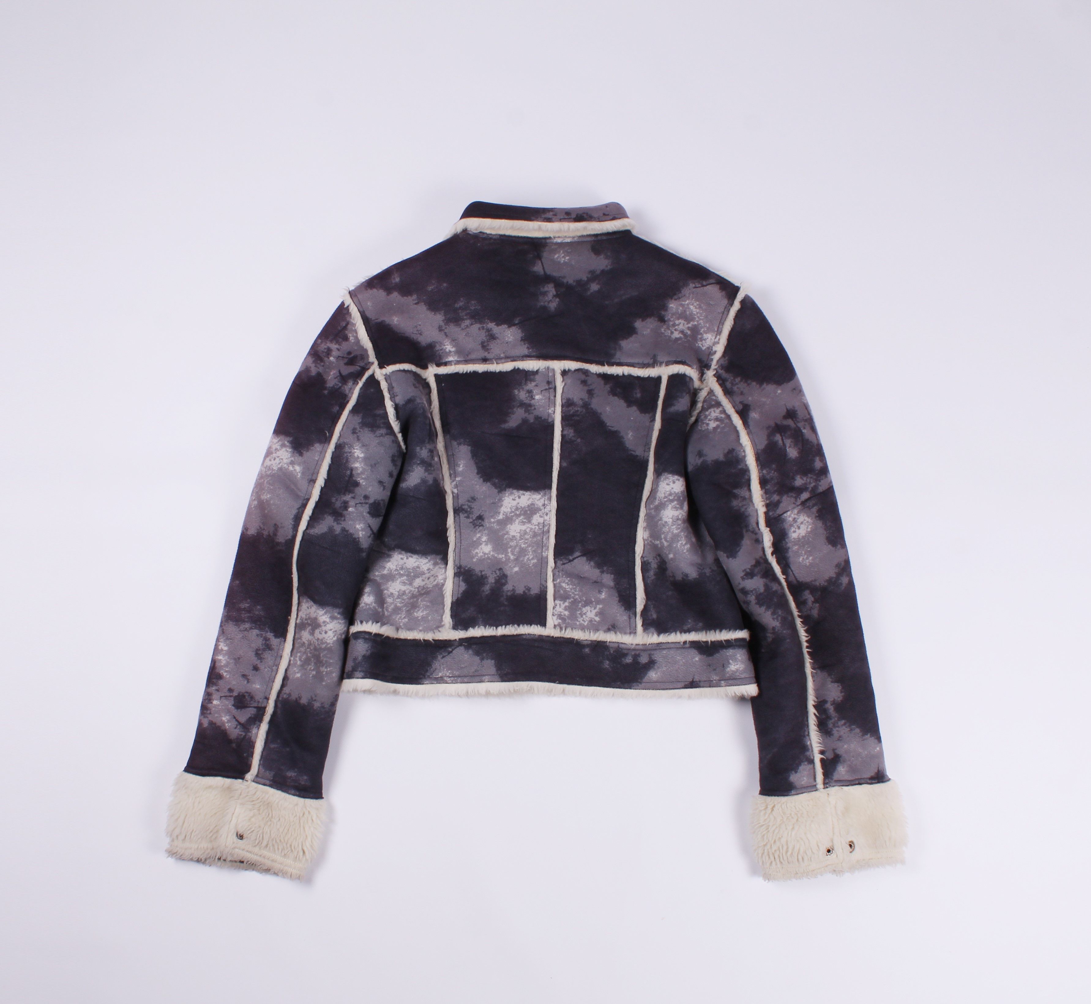 Japanese Brand × Vintage Vintage Tie Dye Y2K Sherpa Jacket Size L / US 10 / IT 46 - 8 Thumbnail