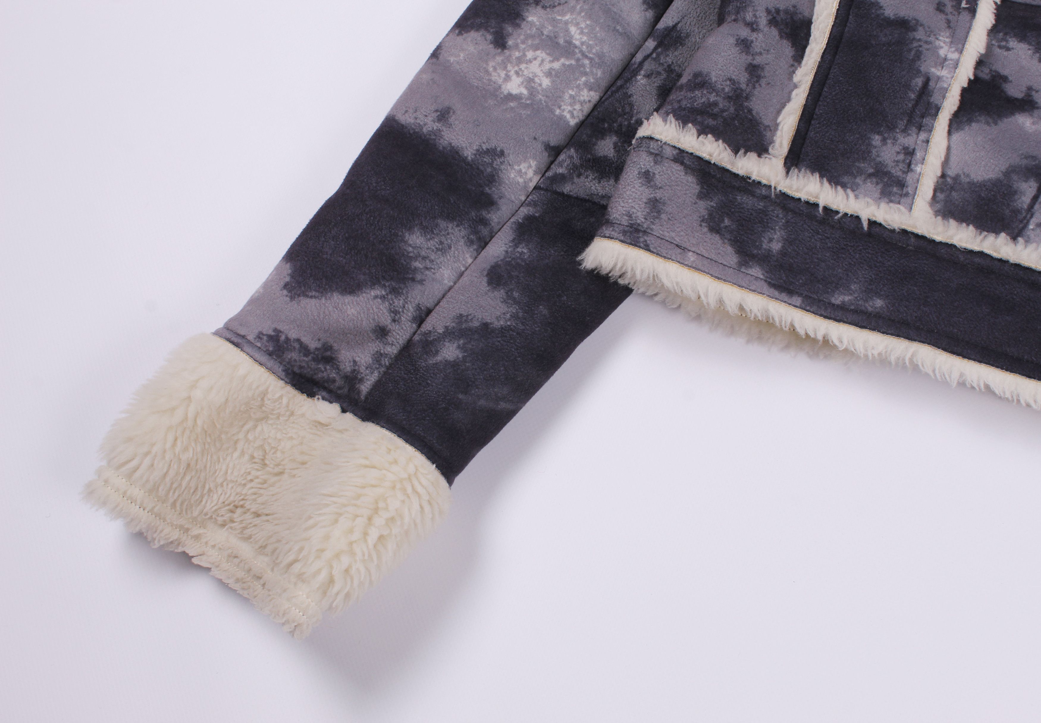 Japanese Brand × Vintage Vintage Tie Dye Y2K Sherpa Jacket Size L / US 10 / IT 46 - 4 Thumbnail