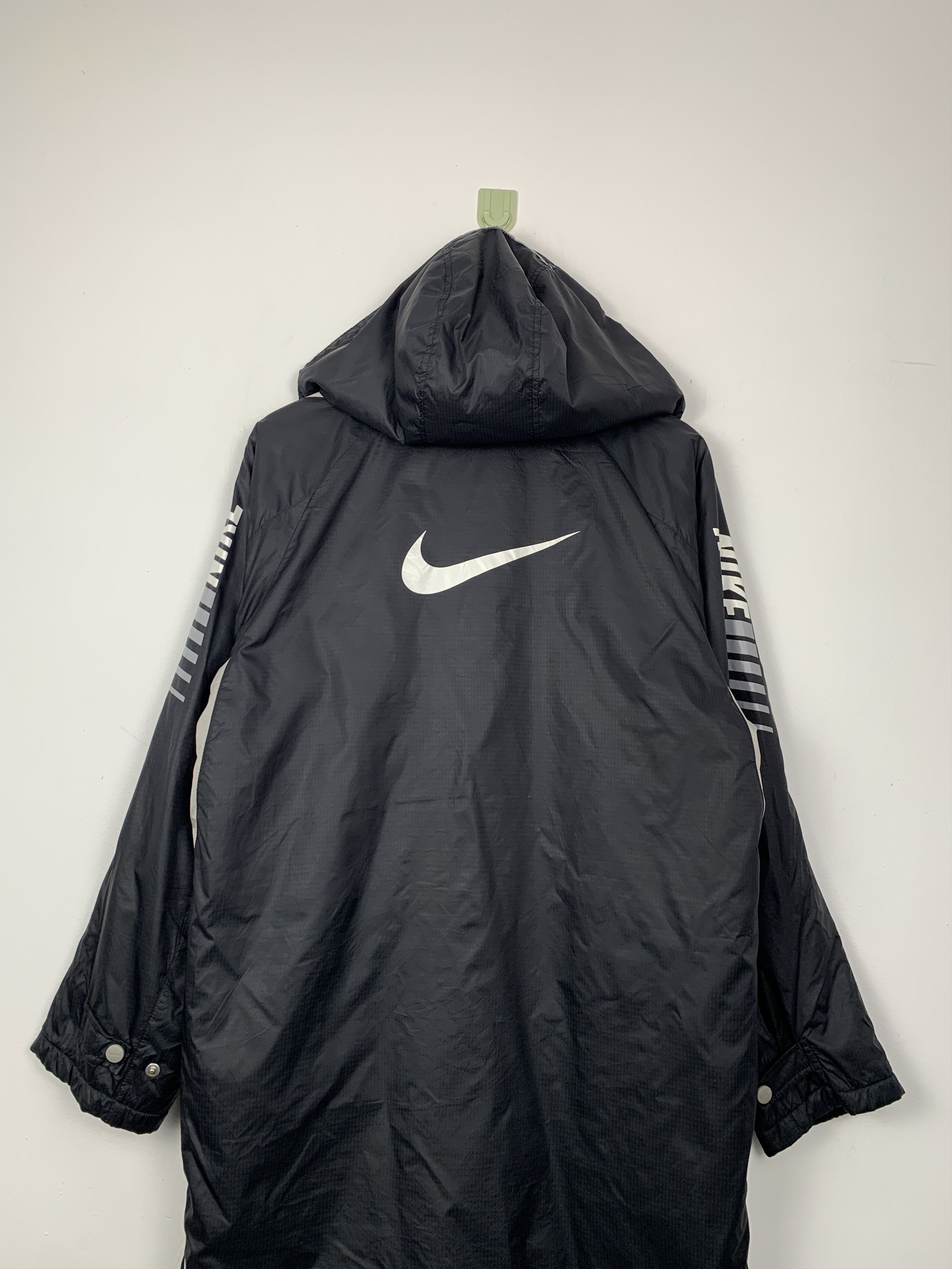 Nike NIKE Swoosh Big Logo Sherpa Lining Windbreaker Parkas Size US L / EU 52-54 / 3 - 12 Thumbnail
