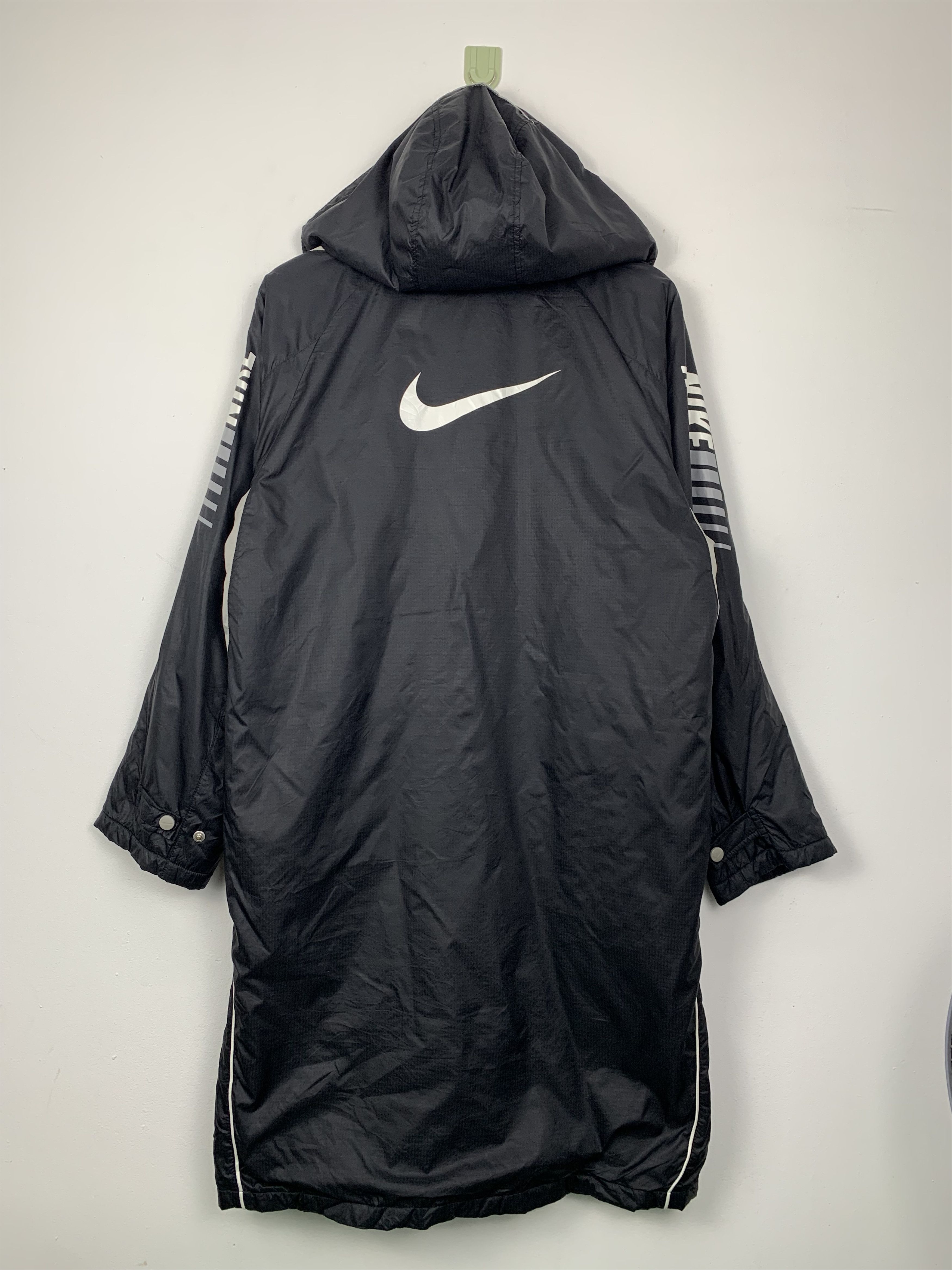 Nike NIKE Swoosh Big Logo Sherpa Lining Windbreaker Parkas Size US L / EU 52-54 / 3 - 11 Thumbnail
