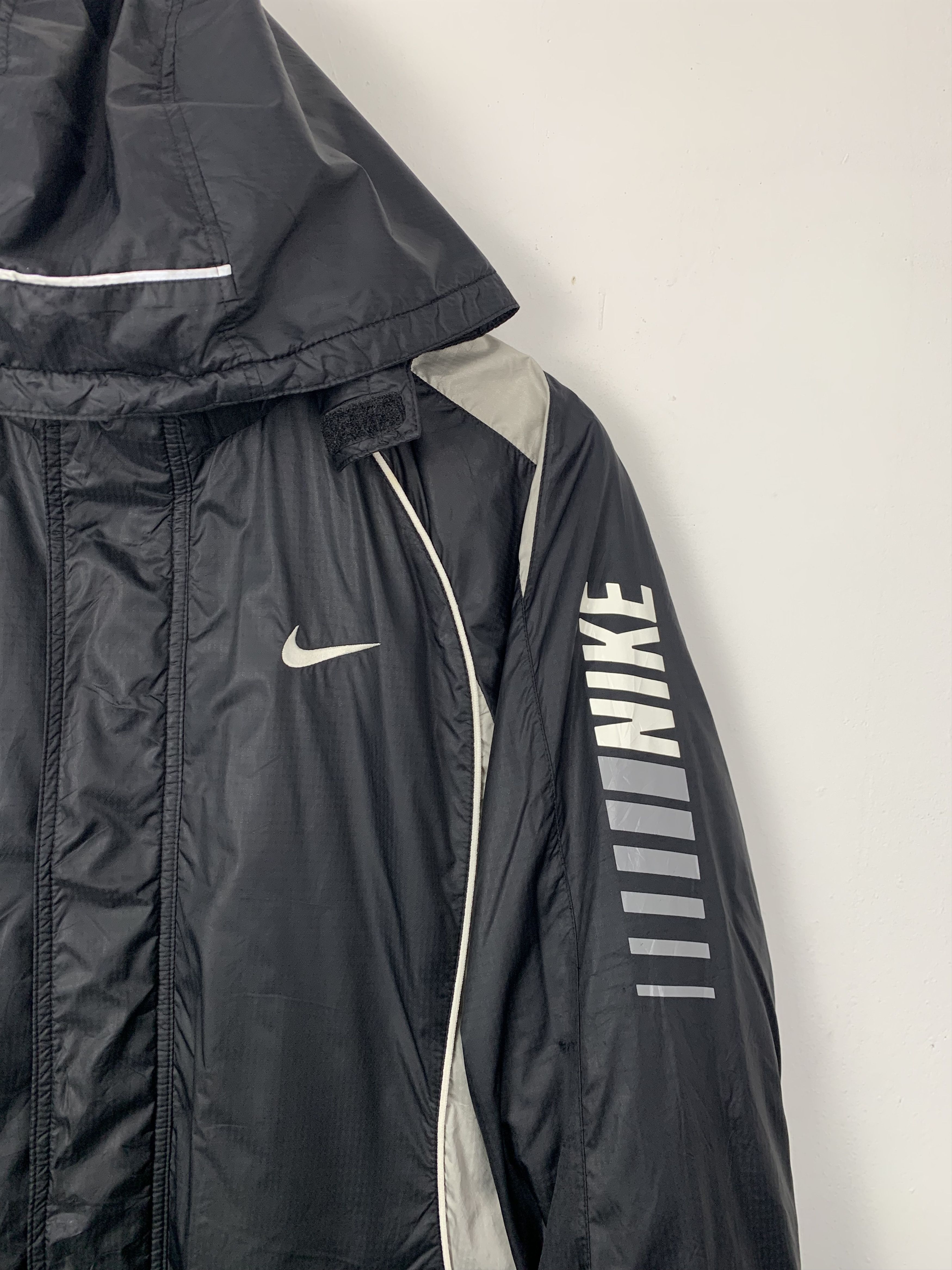 Nike NIKE Swoosh Big Logo Sherpa Lining Windbreaker Parkas Size US L / EU 52-54 / 3 - 5 Thumbnail