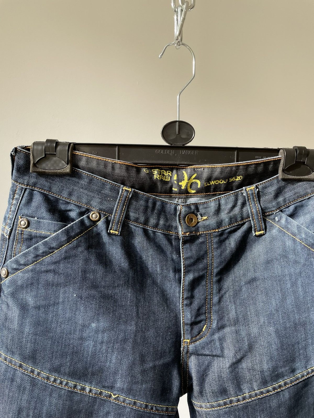 G-Star Vintage G Star Raw Jeans Elwood 5620 double knee 96 Size US 32 / EU 48 - 7 Thumbnail