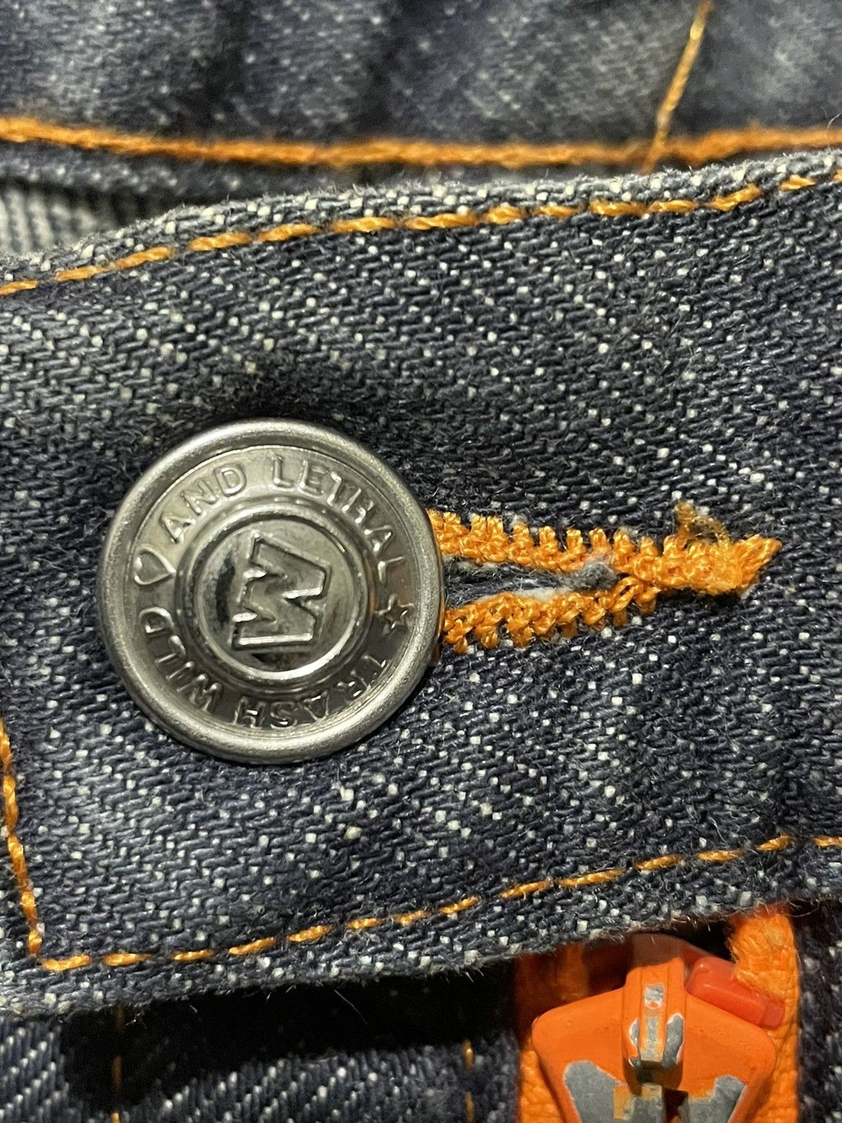Vintage Rare Vintage W & LT Wild And Lethal Trash Jeans Size US 34 / EU 50 - 9 Thumbnail
