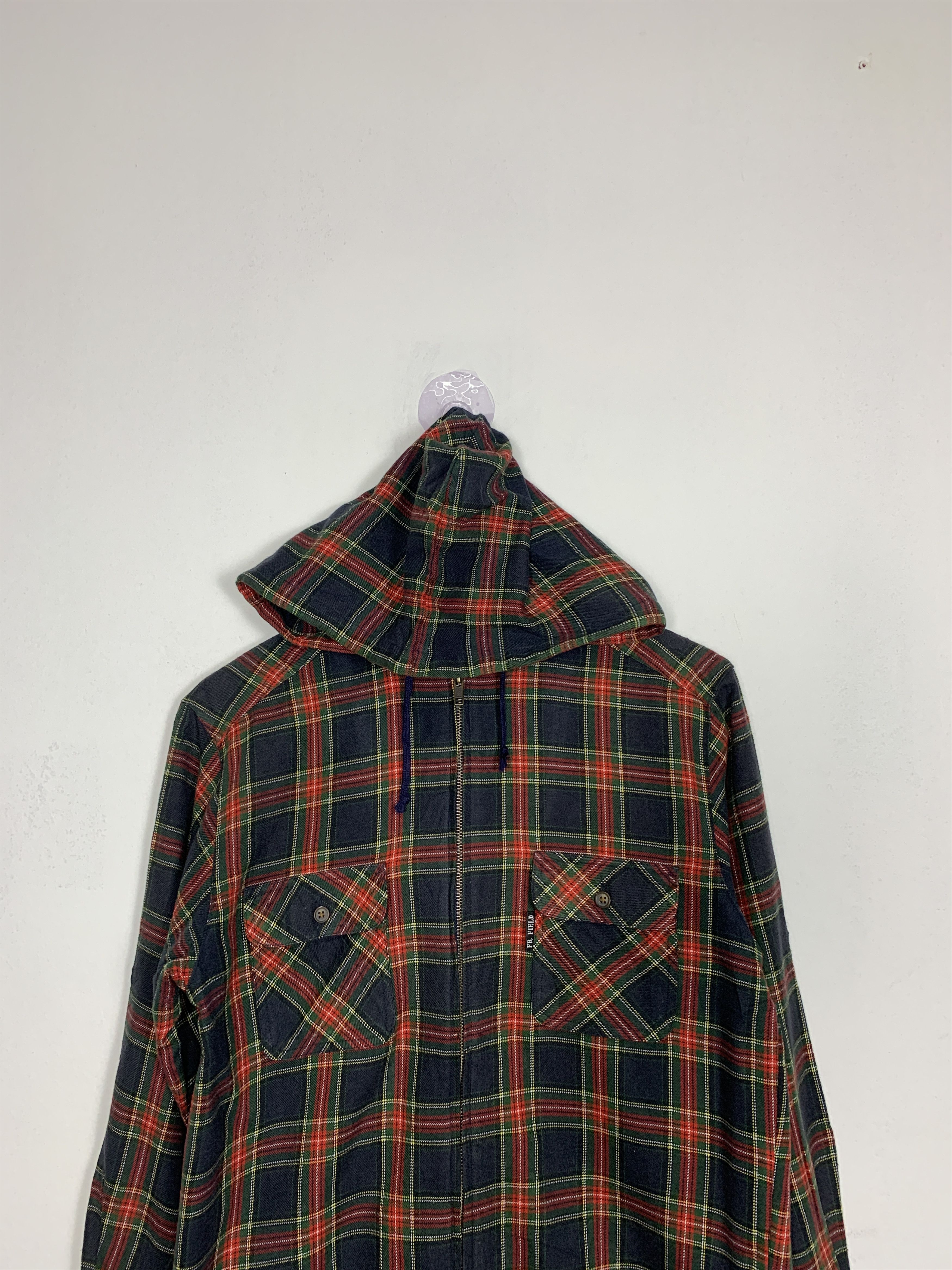 Japanese Brand Vintage FLOURISH FIELD Flannel Zip Up Jacket J0878 Size US S / EU 44-46 / 1 - 2 Thumbnail