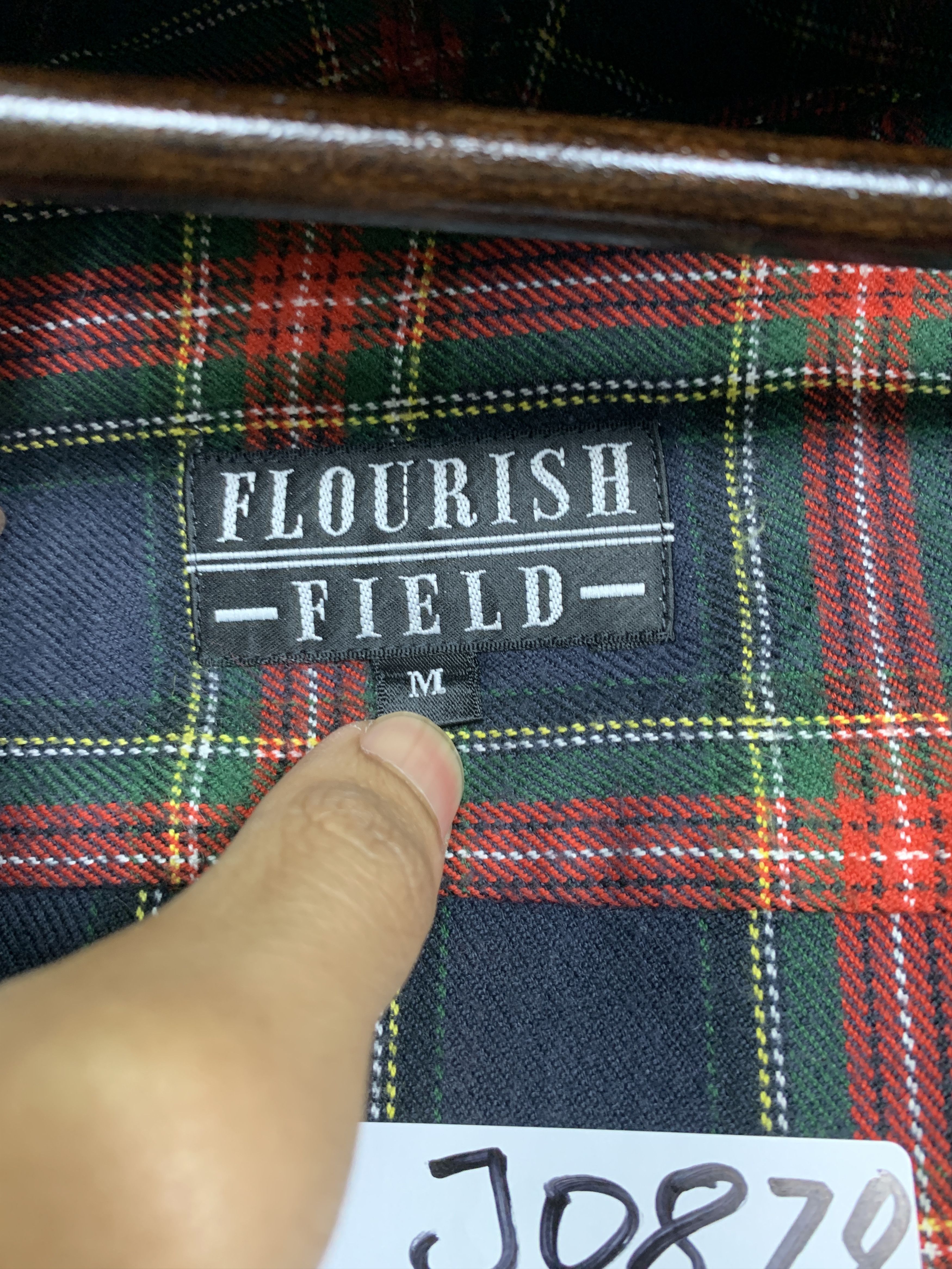 Japanese Brand Vintage FLOURISH FIELD Flannel Zip Up Jacket J0878 Size US S / EU 44-46 / 1 - 7 Thumbnail