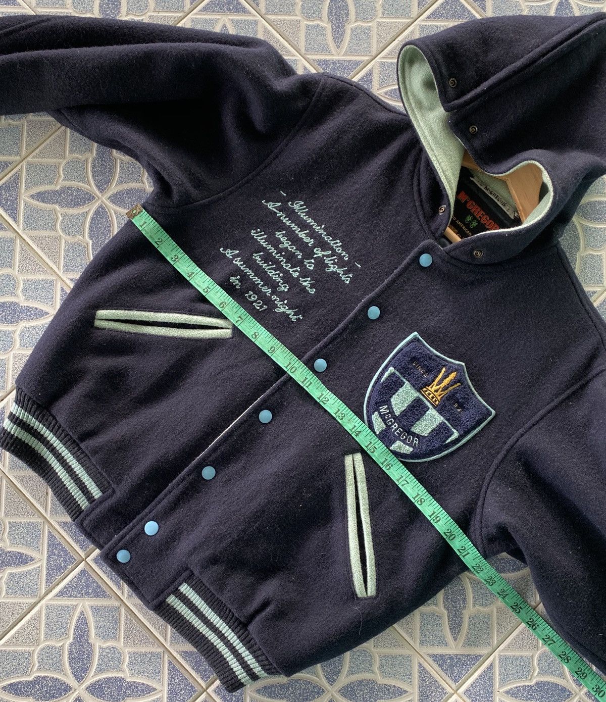 Japanese Brand × McGregor McGregor Varsity Jacket With Hoodie Size US S / EU 44-46 / 1 - 19 Thumbnail