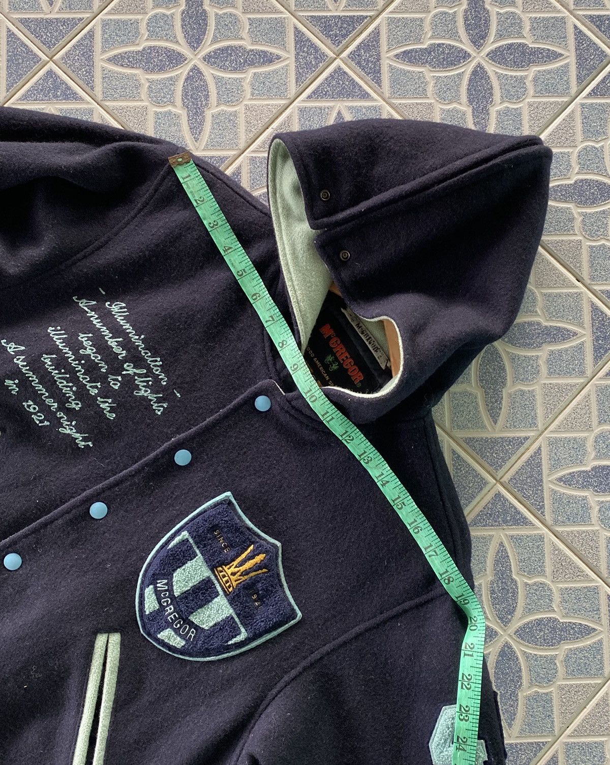 Japanese Brand × McGregor McGregor Varsity Jacket With Hoodie Size US S / EU 44-46 / 1 - 21 Thumbnail