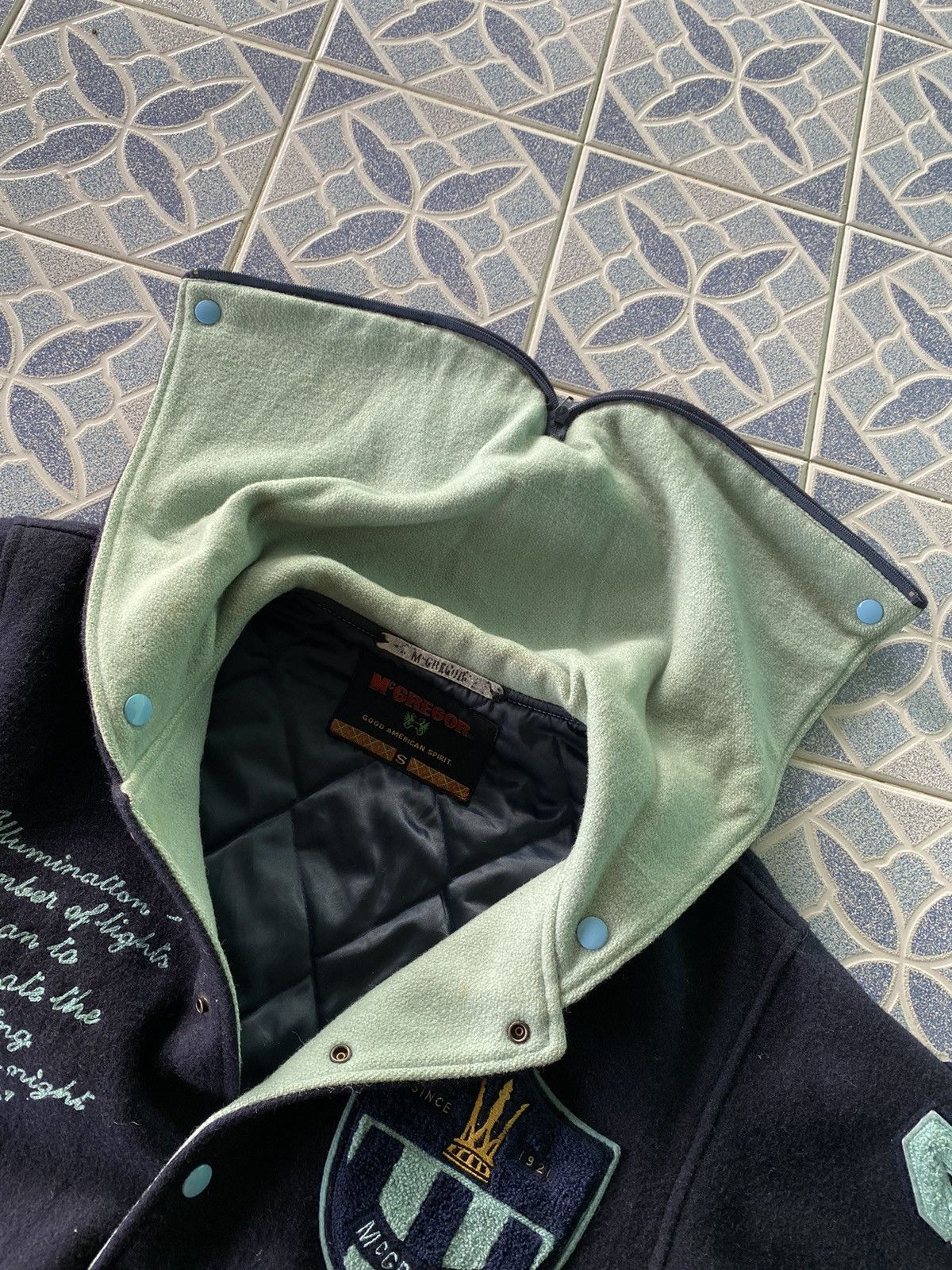 Japanese Brand × McGregor McGregor Varsity Jacket With Hoodie Size US S / EU 44-46 / 1 - 10 Thumbnail