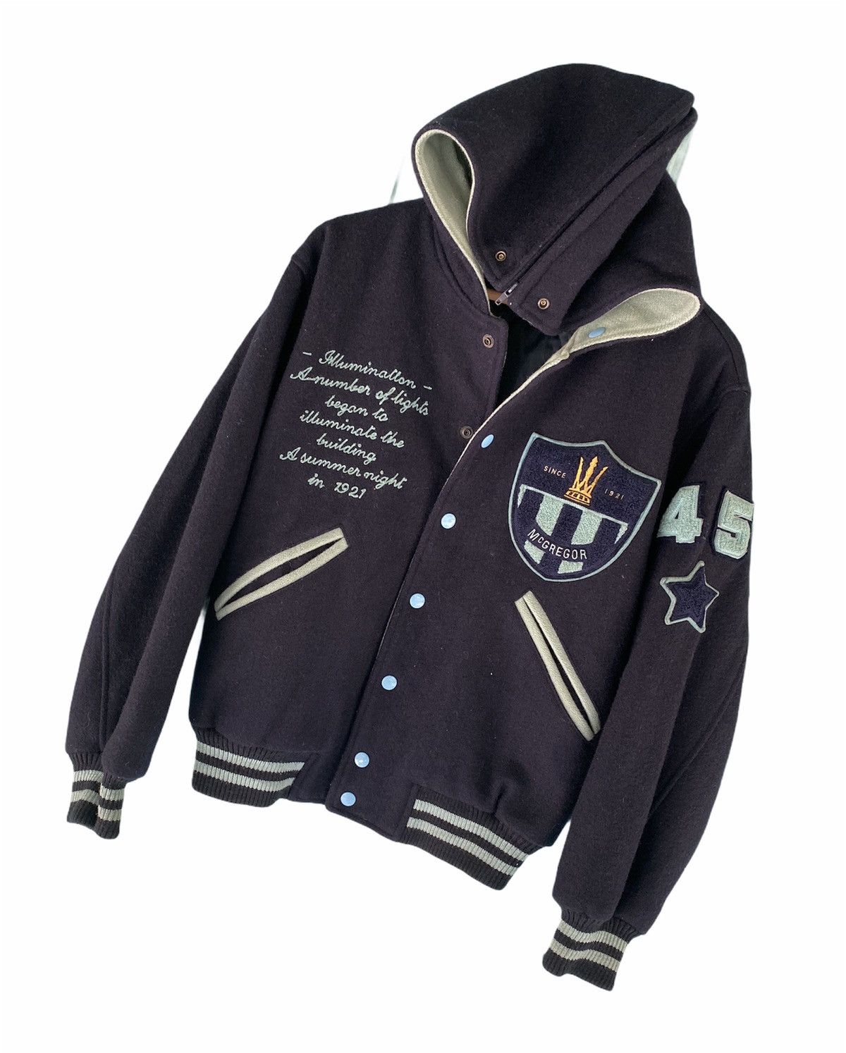 Japanese Brand × McGregor McGregor Varsity Jacket With Hoodie Size US S / EU 44-46 / 1 - 2 Thumbnail