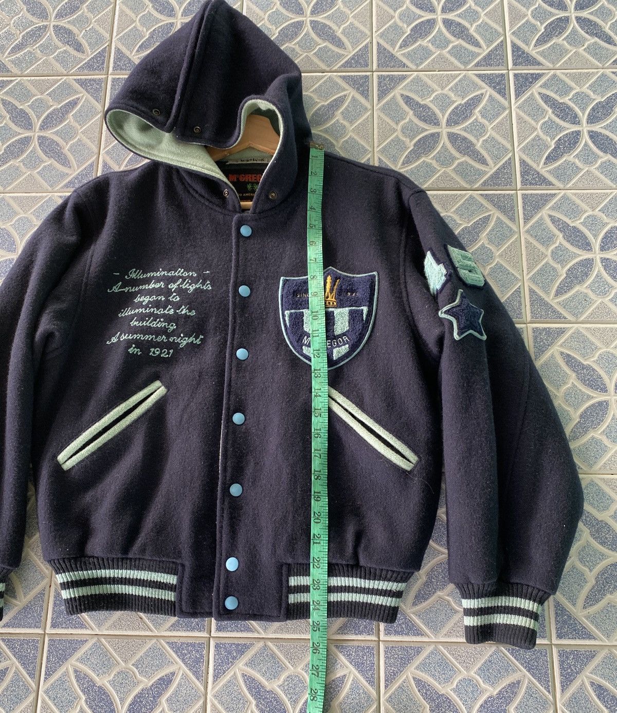 Japanese Brand × McGregor McGregor Varsity Jacket With Hoodie Size US S / EU 44-46 / 1 - 20 Thumbnail