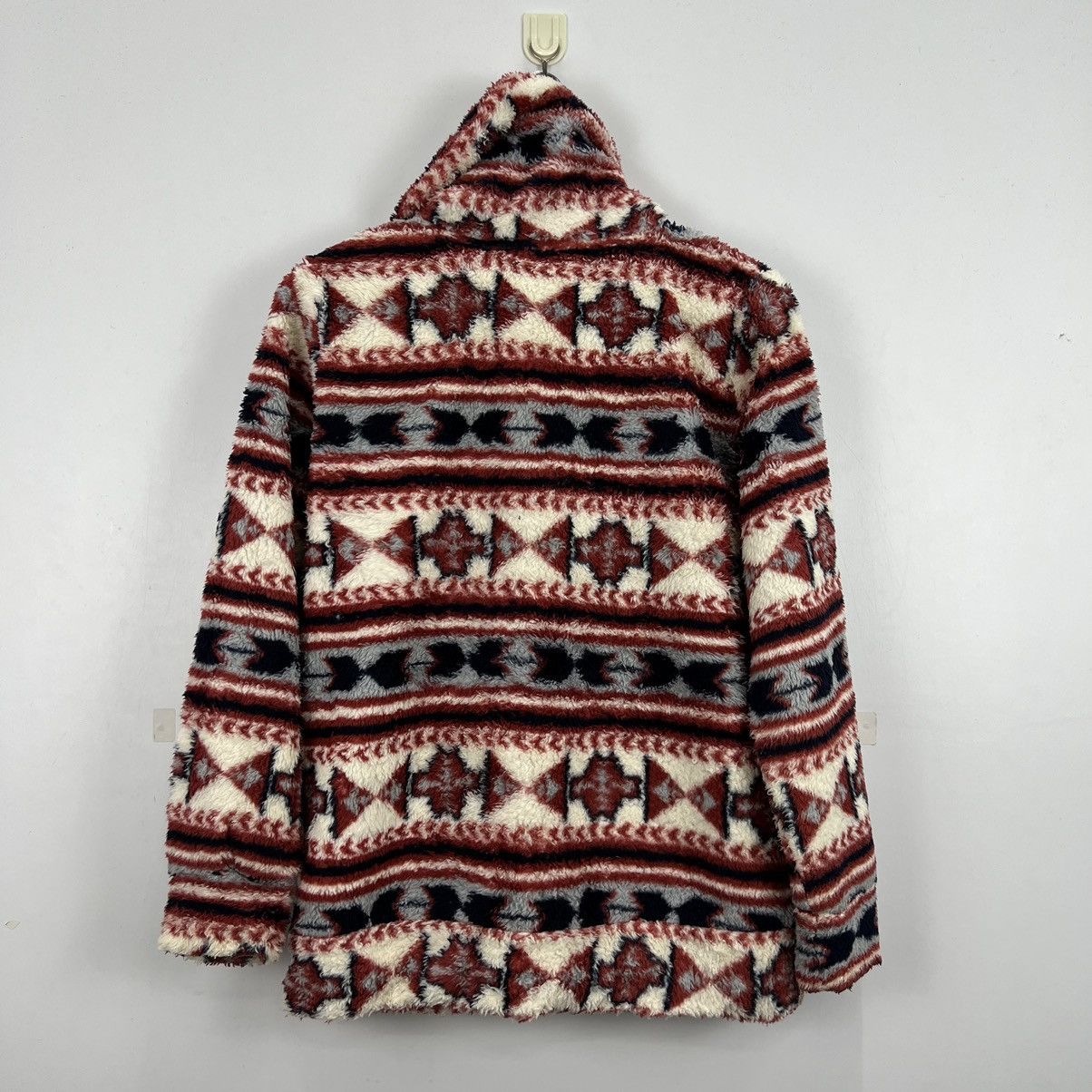 Aztech Mountain × Japanese Brand × Vintage Vintage Fleece Jacket Aztec Native Navajo Size US L / EU 52-54 / 3 - 7 Thumbnail