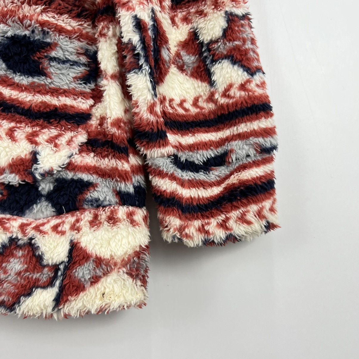 Aztech Mountain × Japanese Brand × Vintage Vintage Fleece Jacket Aztec Native Navajo Size US L / EU 52-54 / 3 - 2 Thumbnail