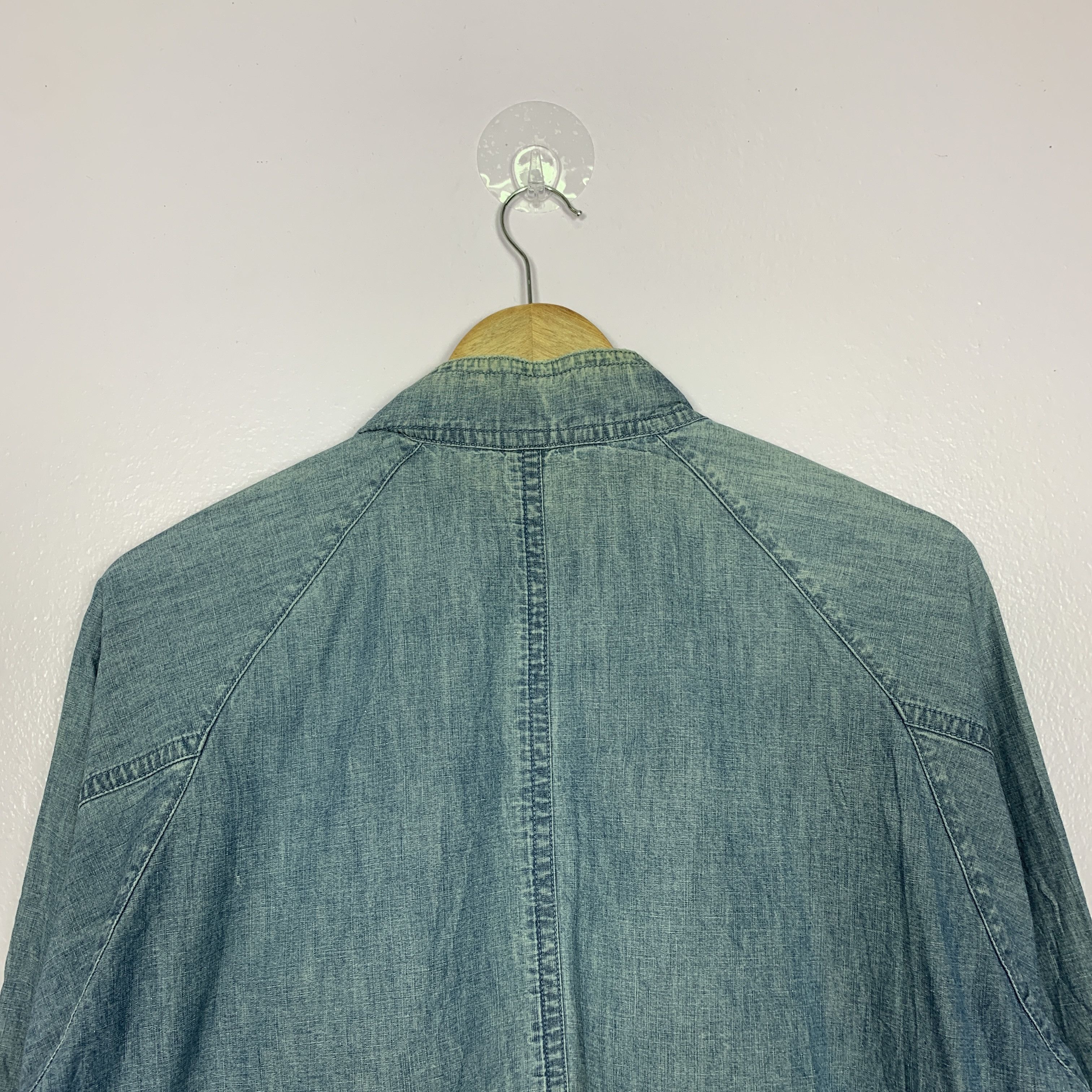 Japanese Brand Vintage CROCODILE Denim Faded Jacket J0250 Size US M / EU 48-50 / 2 - 12 Thumbnail